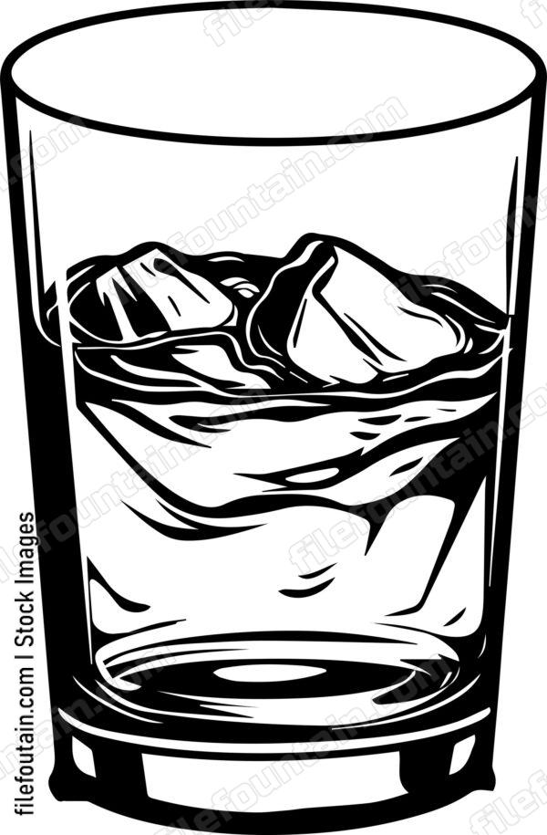 Alcohol Cup Half Full
