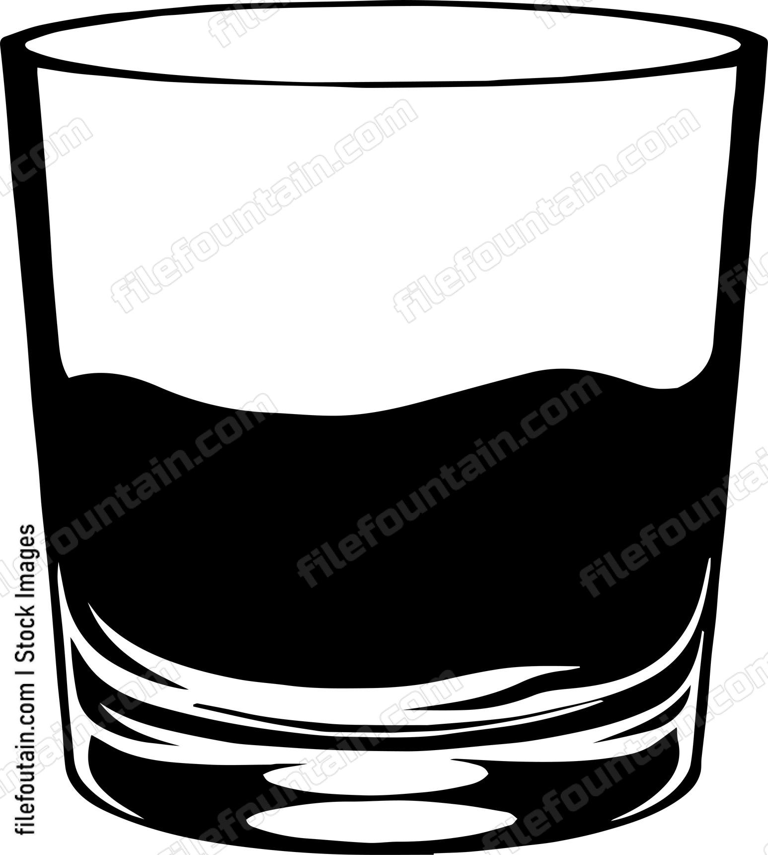 Alcohol Cup Half Full