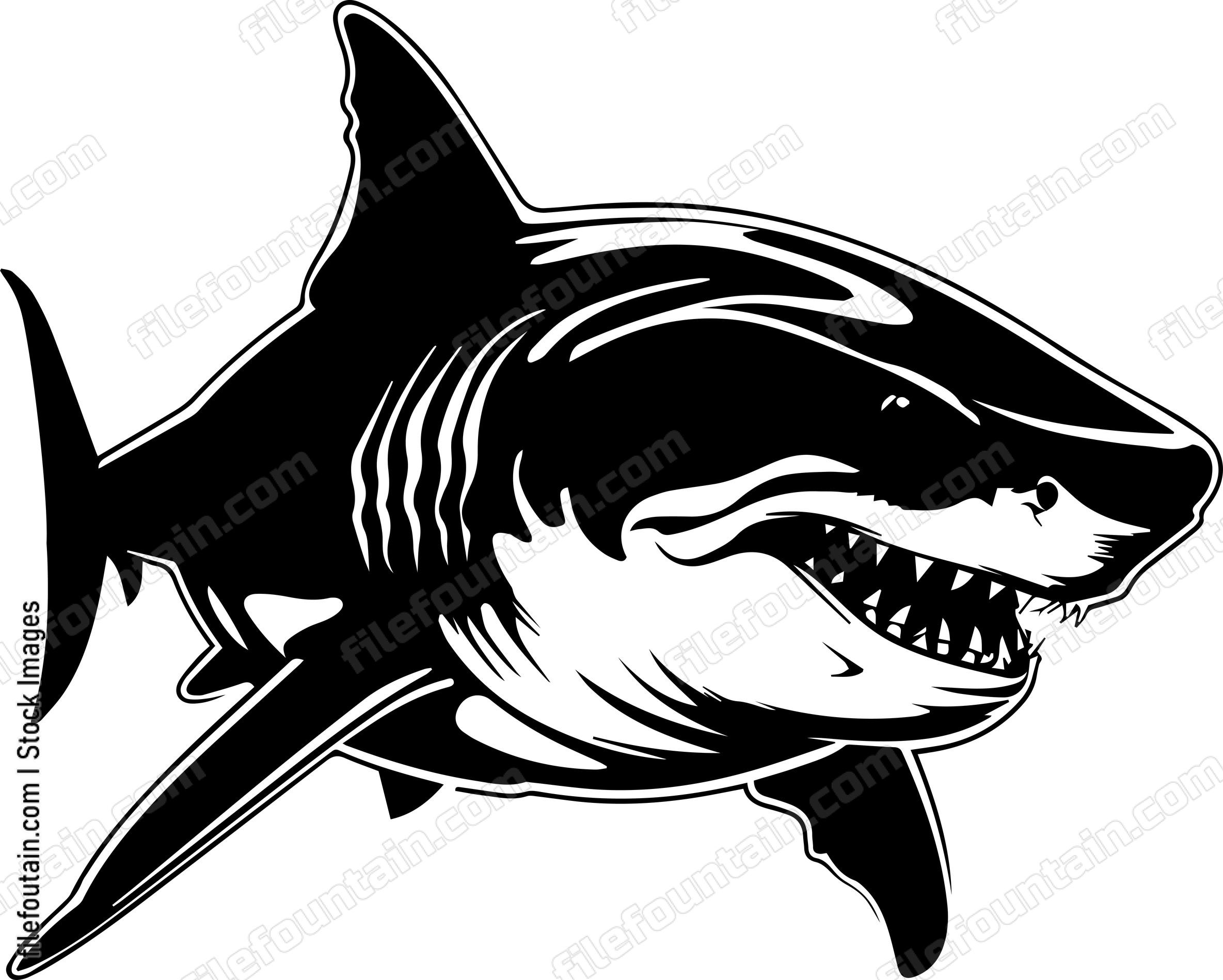 Angry Shark Face