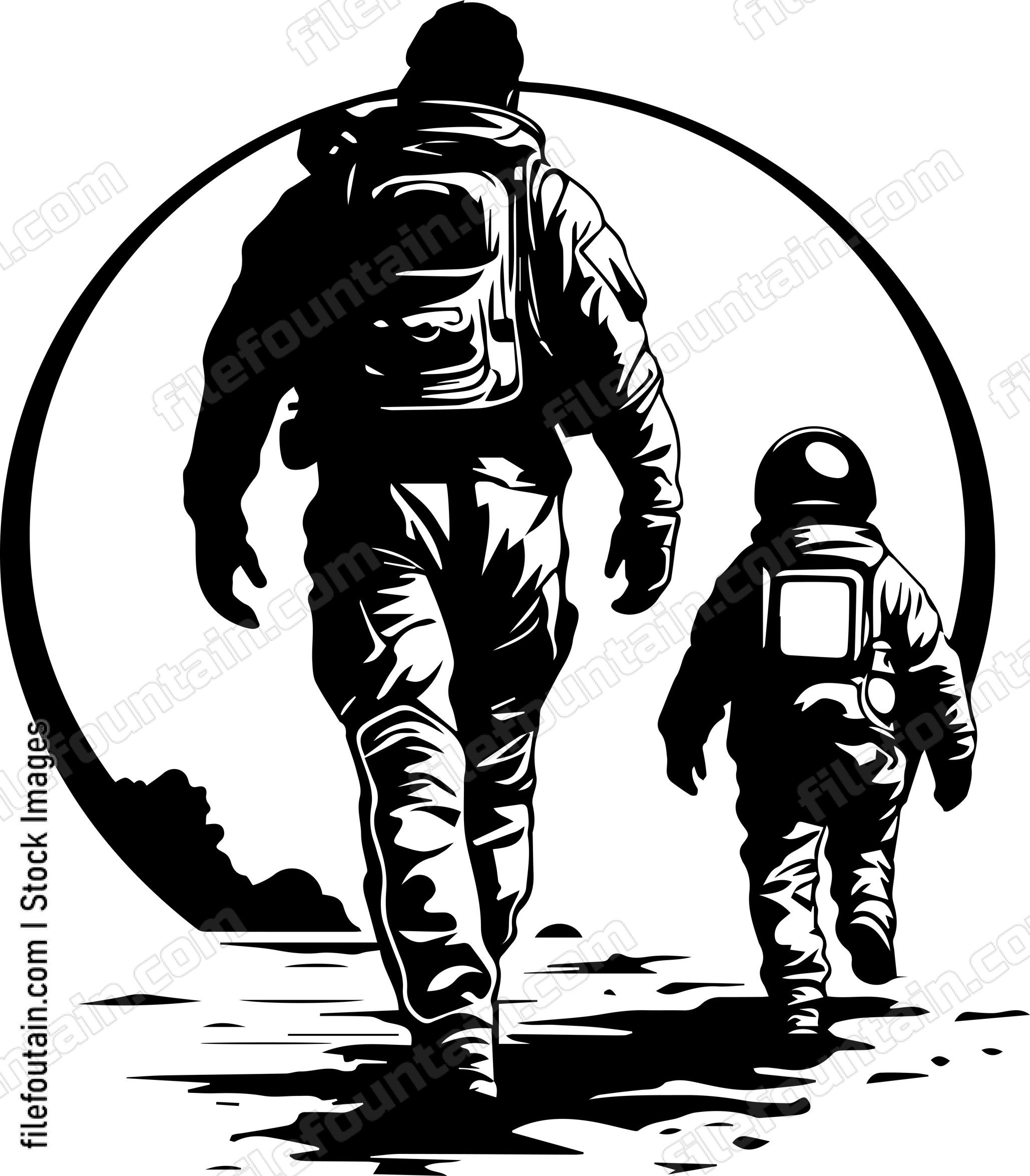 Astronaut Father And Son