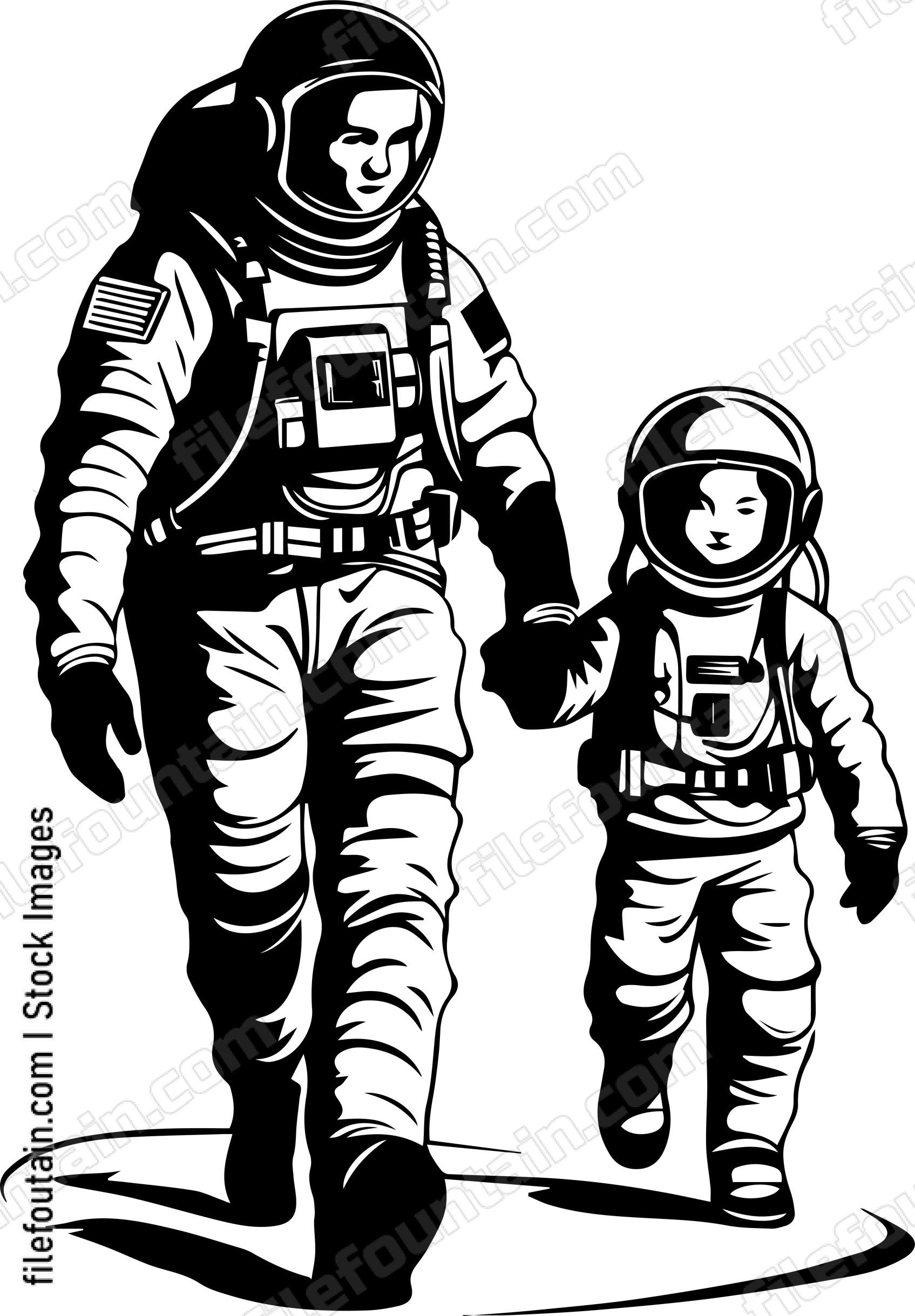 Astronaut Father And Son