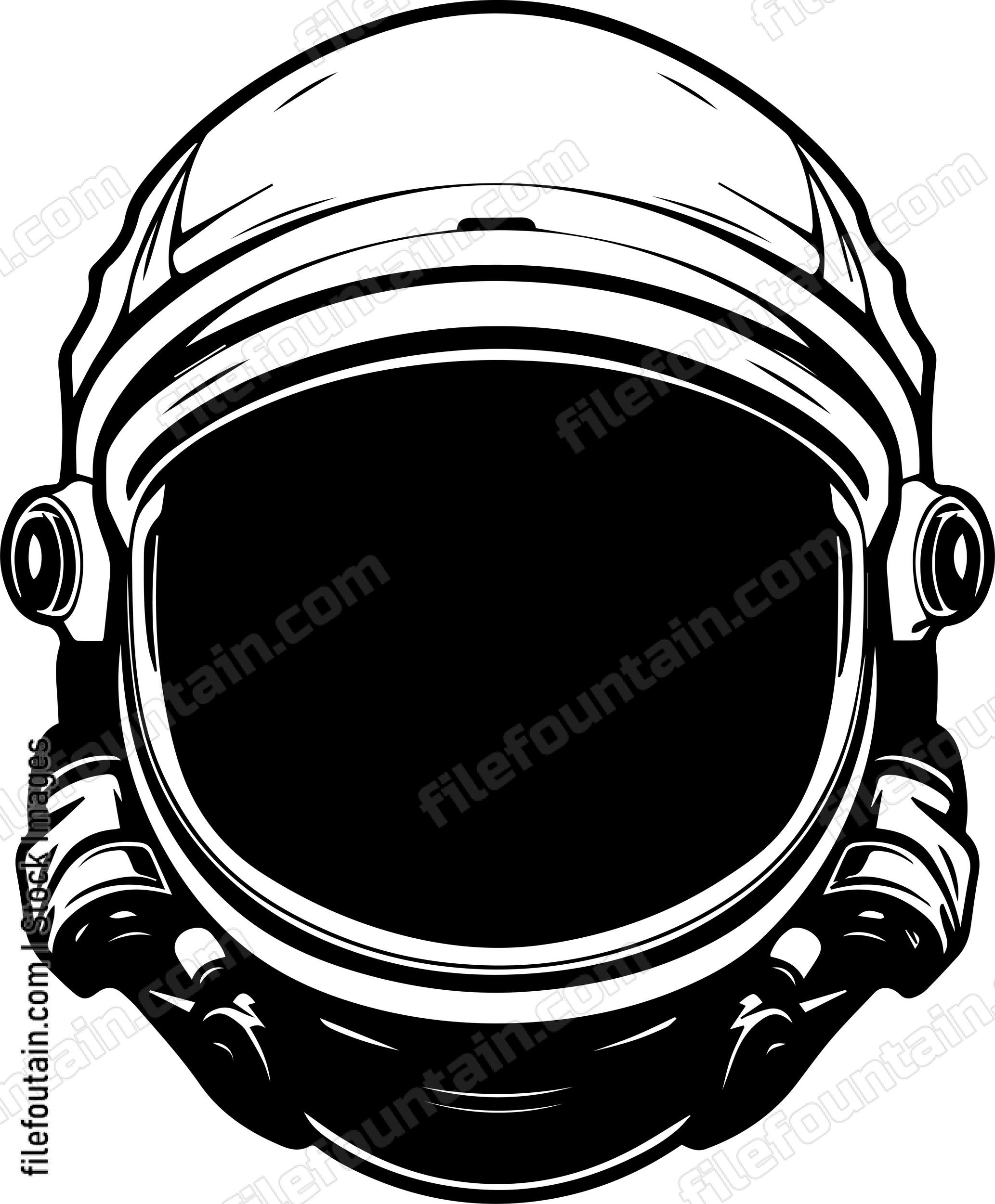 Astronaut Helmet Front View