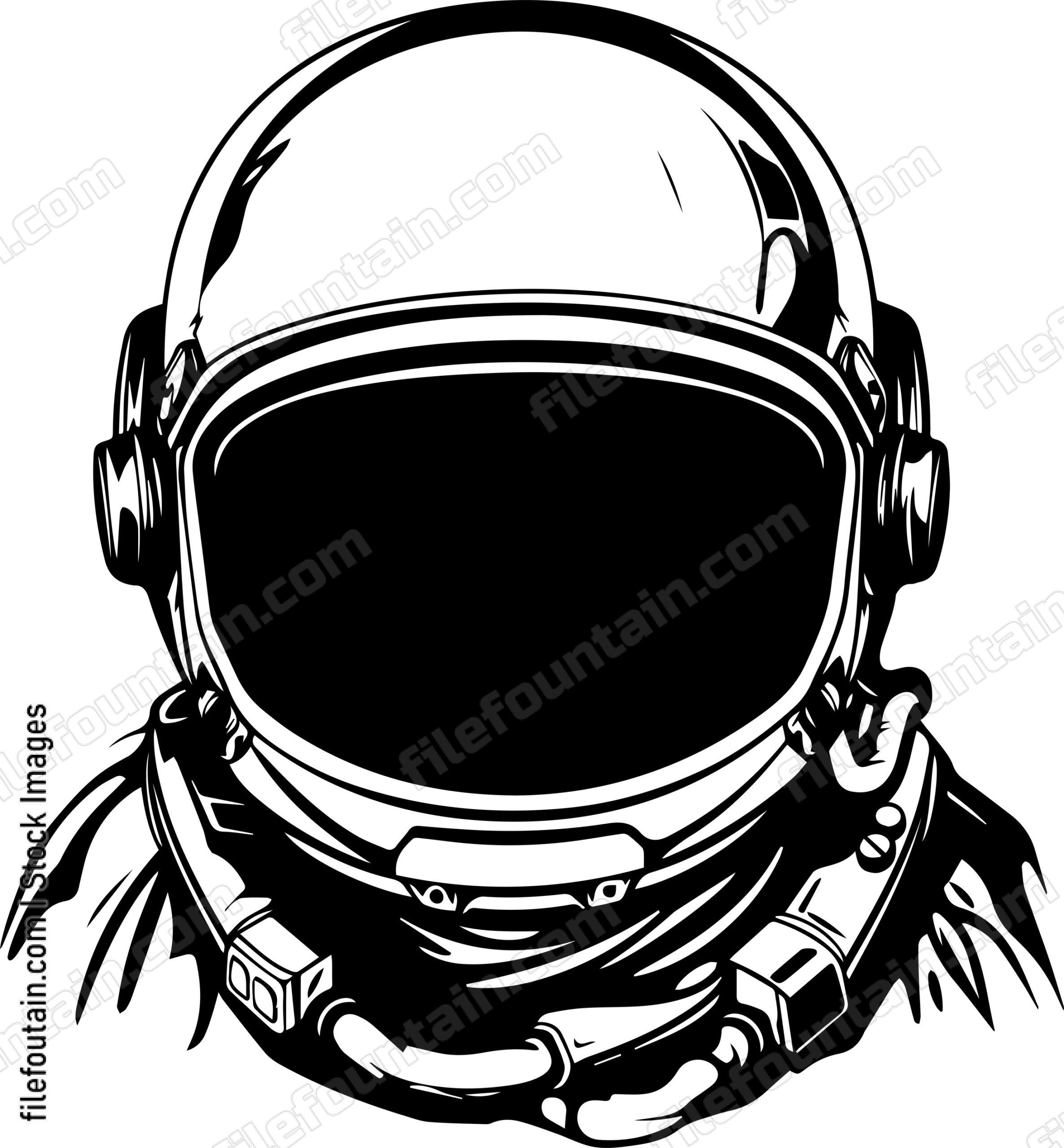 Astronaut Helmet Front View