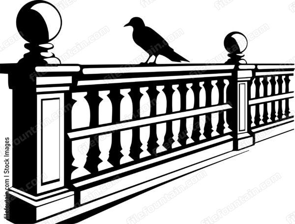 Balcony Balustrade Sitting Bird
