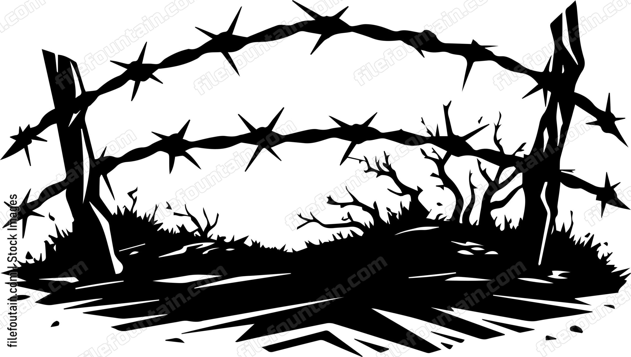 Barbed Wire Fence