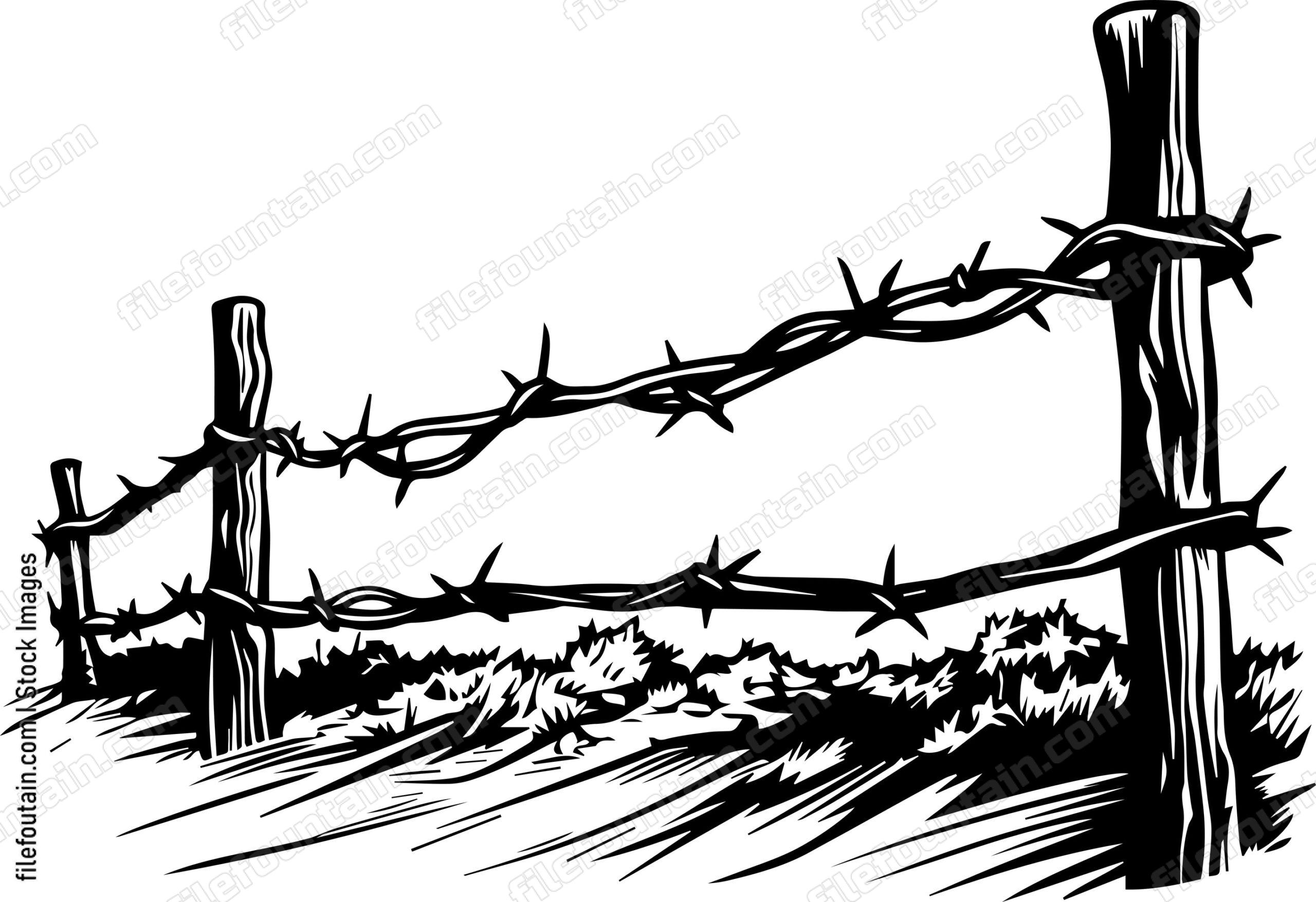 Barbed Wire Fence