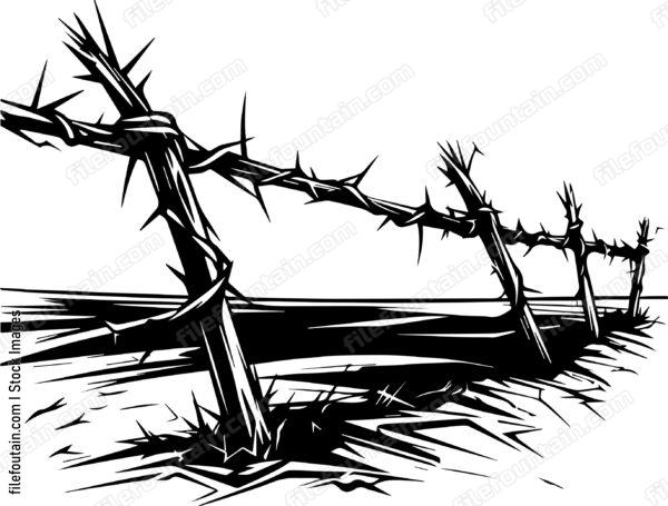 Barbed Wire Fence