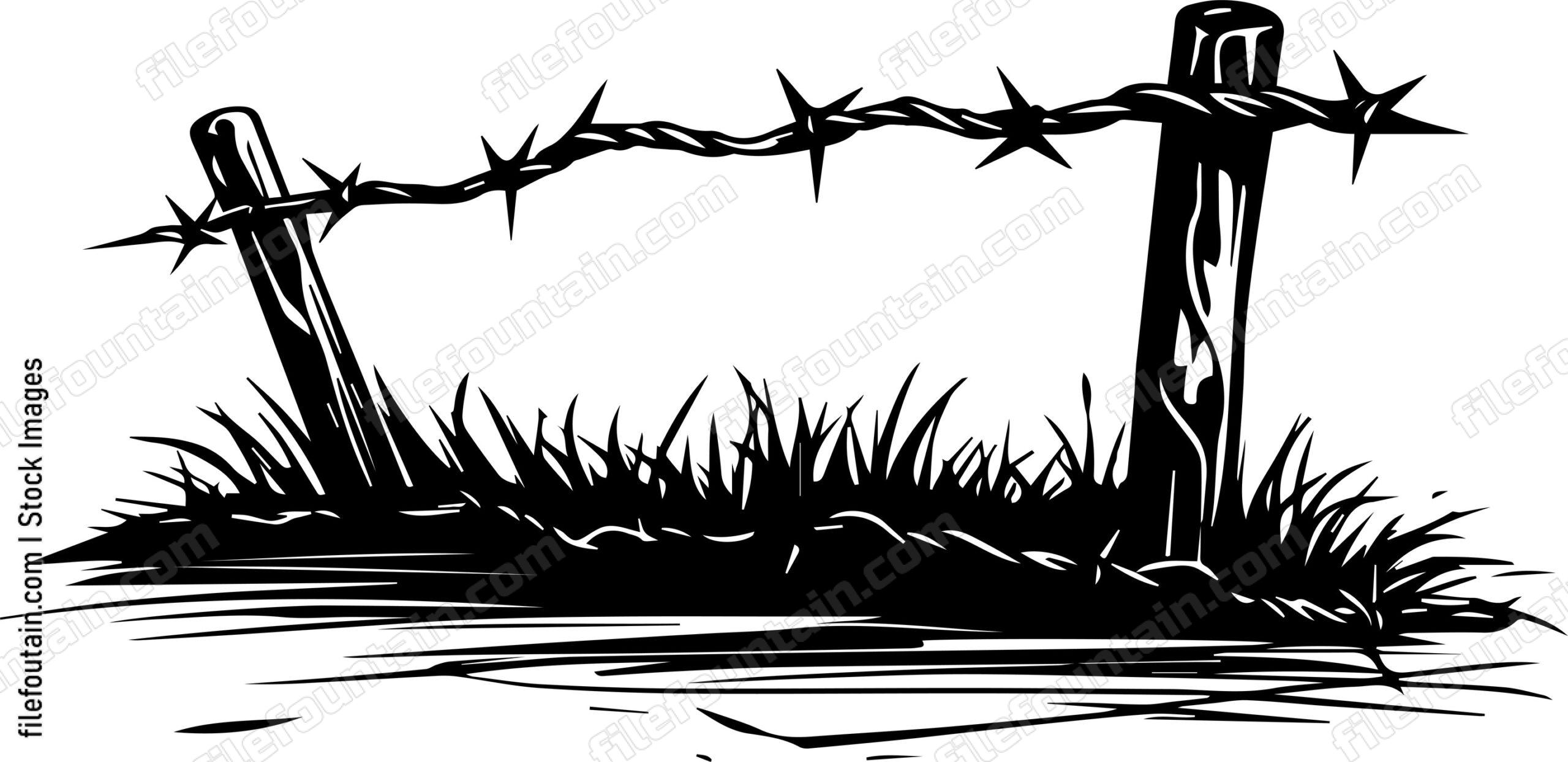 Barbed Wire Fence