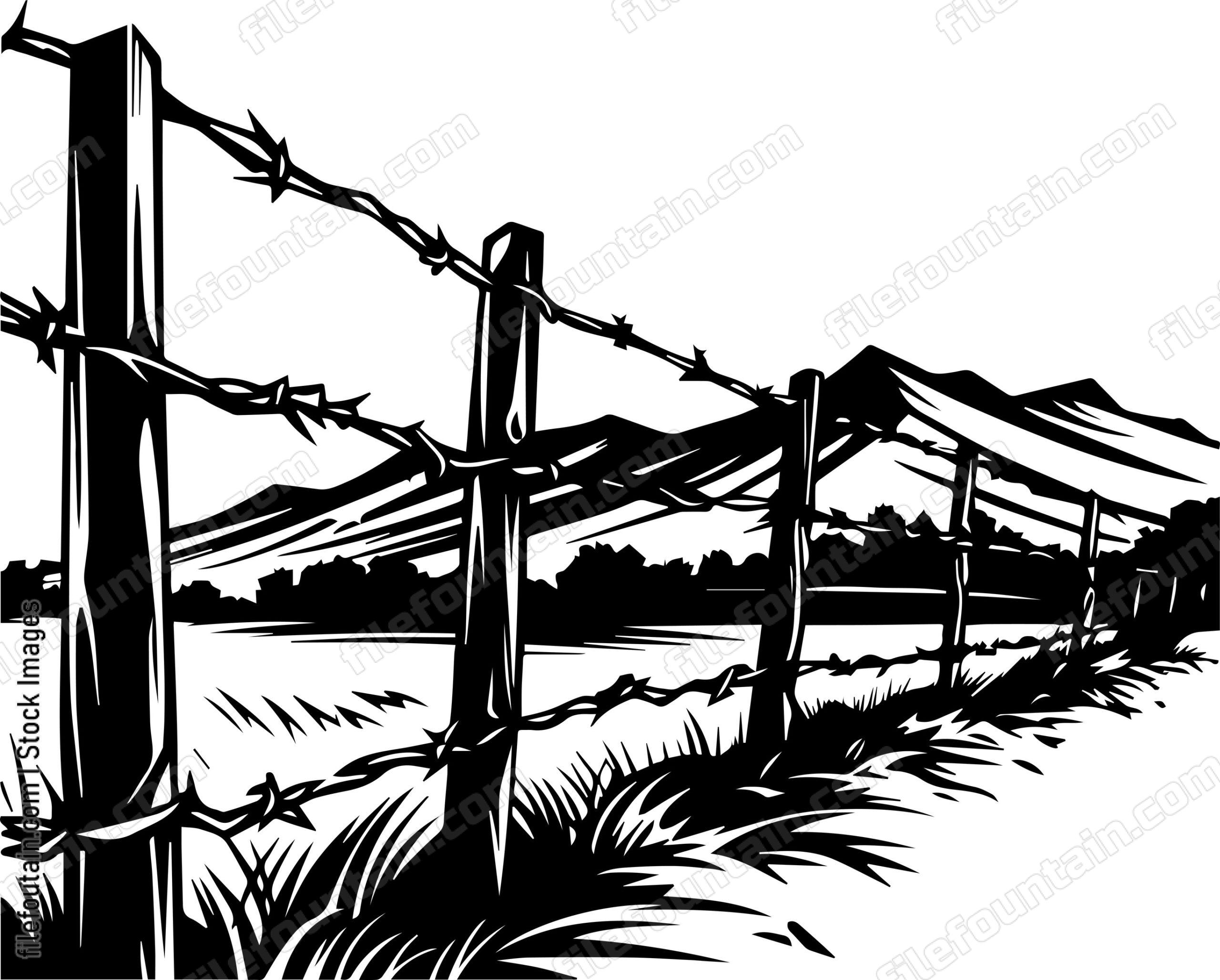 Barbed Wire Fence