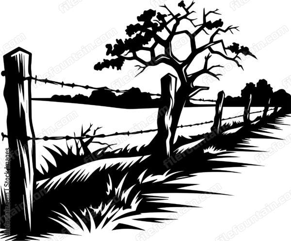 Barbed Wire Fence