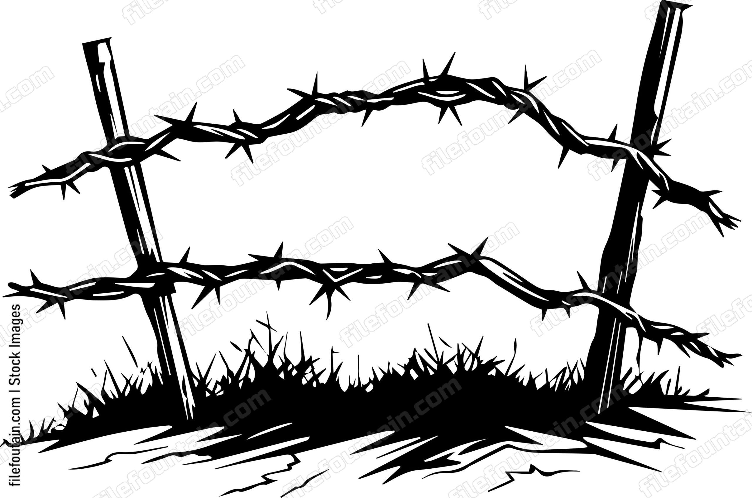 Barbed Wire Fence