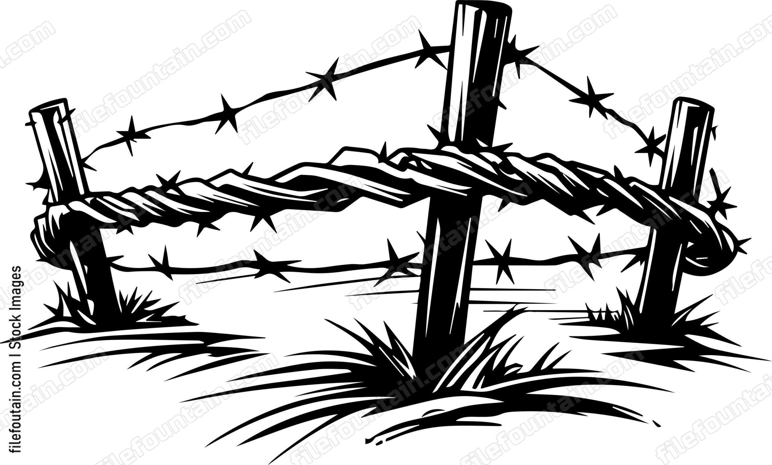 Barbed Wire Fence