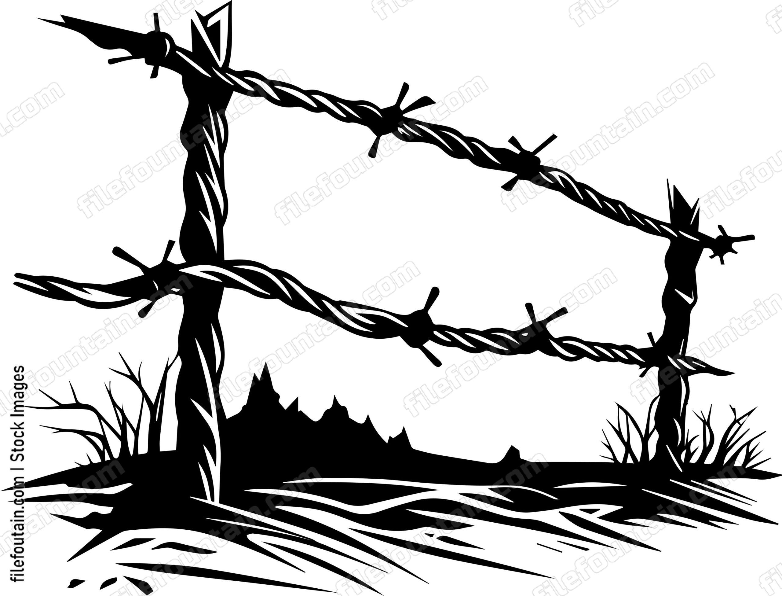 Barbed Wire Fence