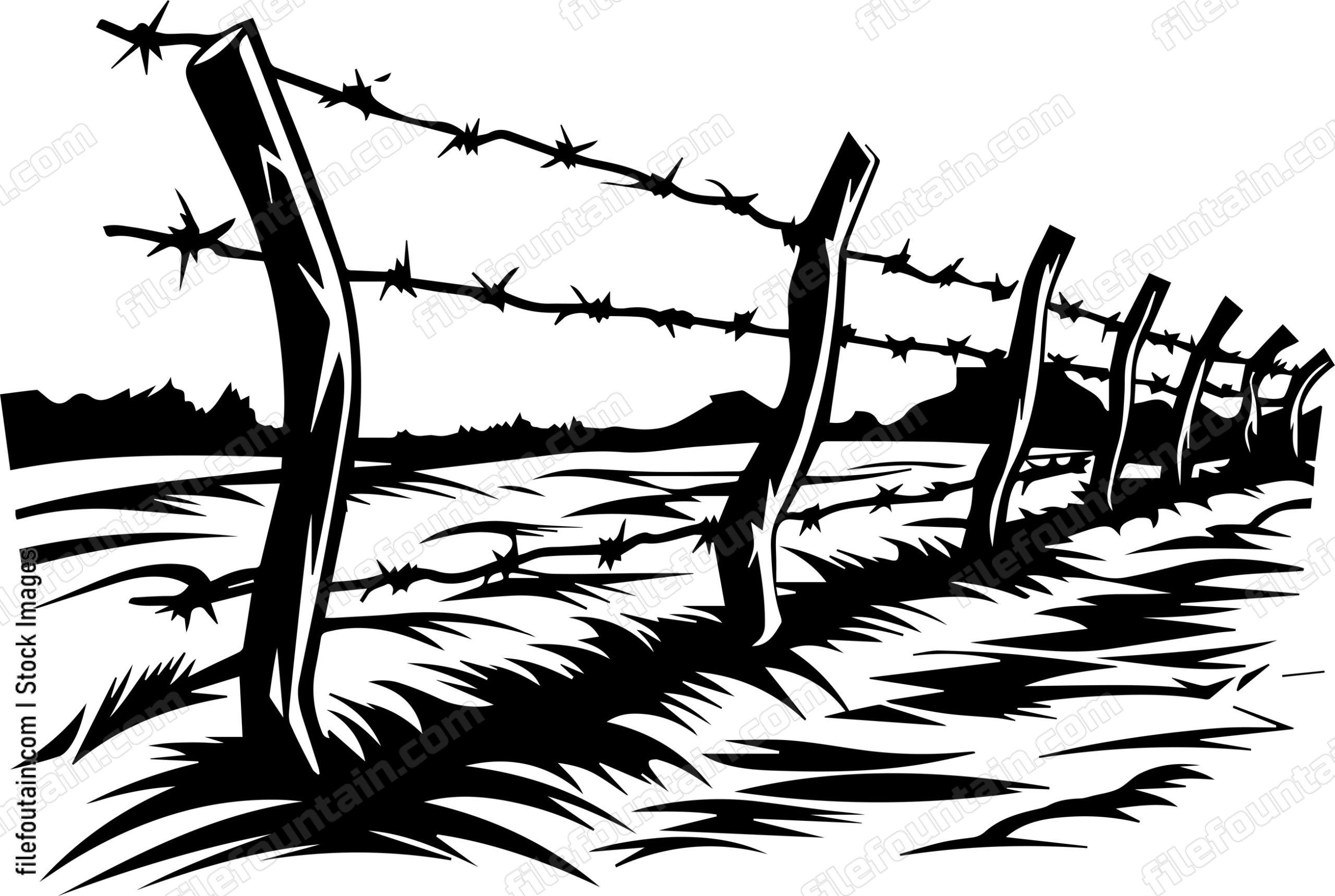 Barbed Wire Fence