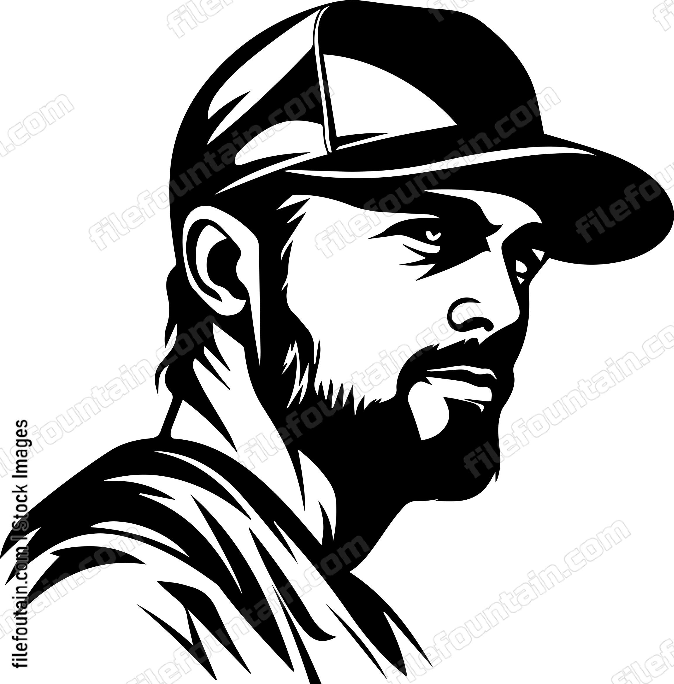 Baseball Player In Hat