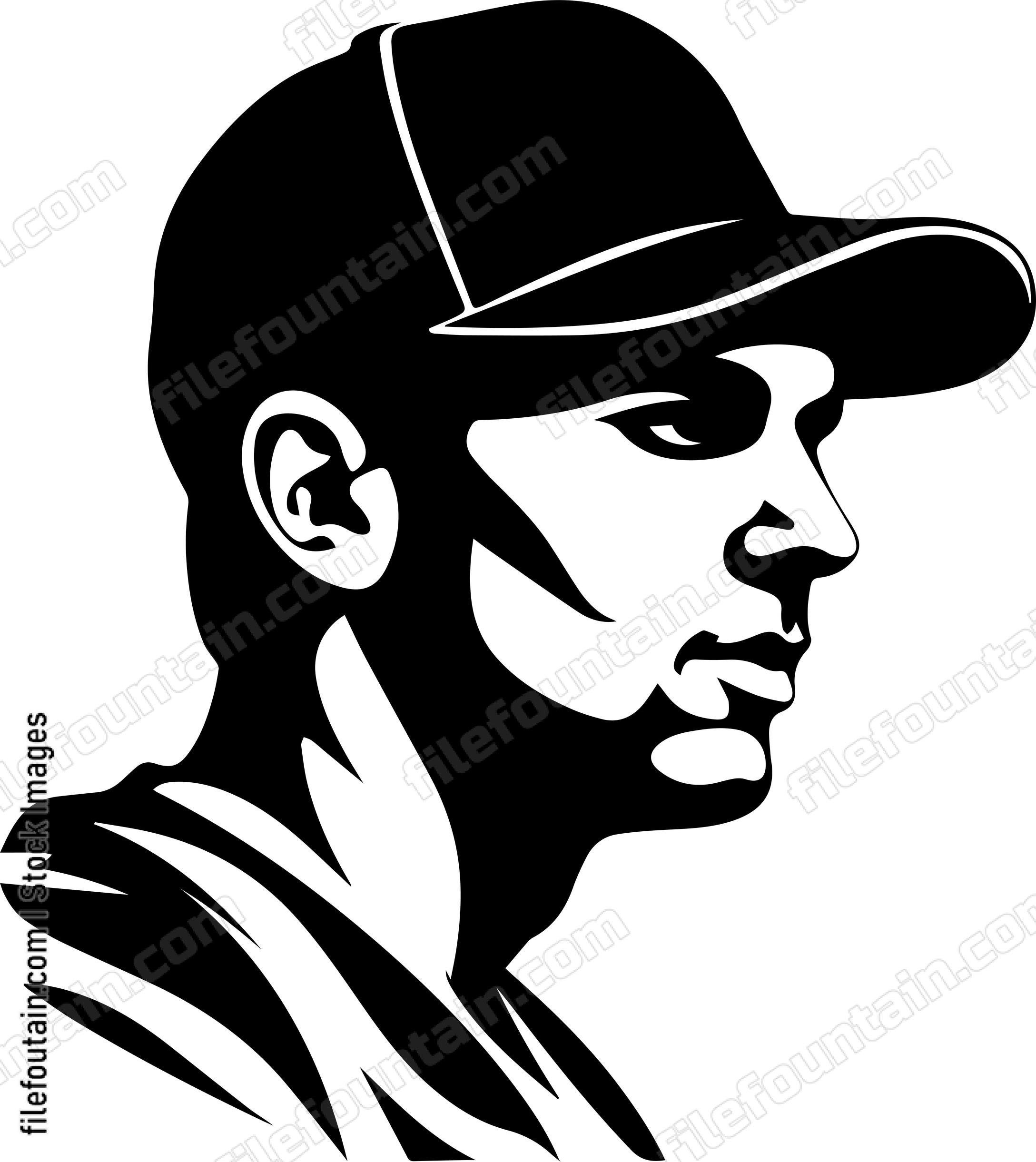 Baseball Player In Hat
