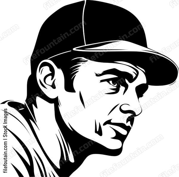 Baseball Player In Hat