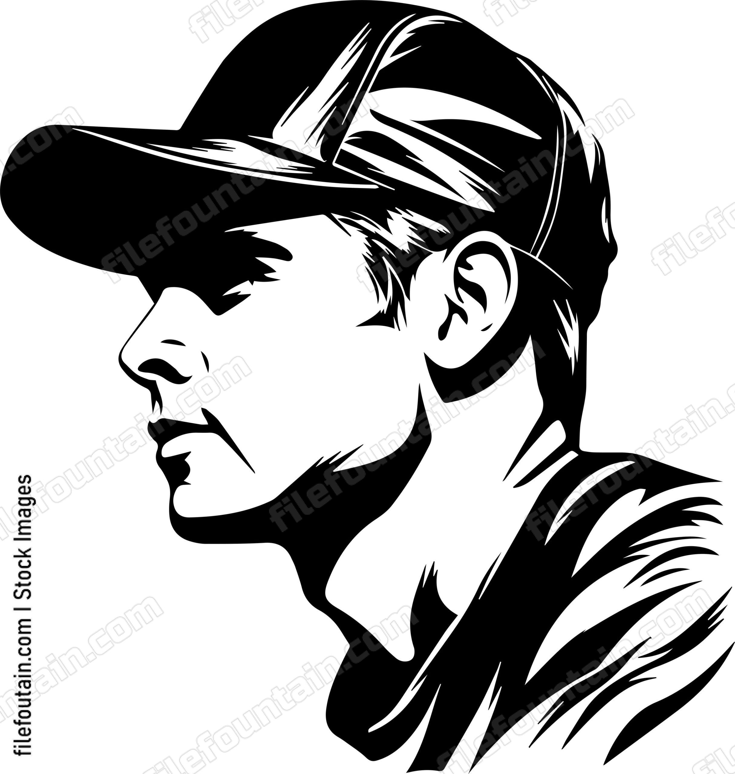 Baseball Player In Hat