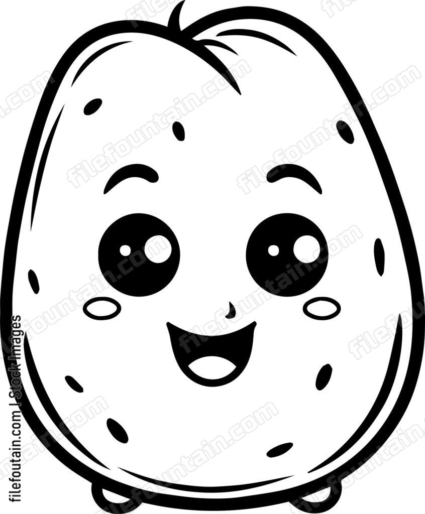 Cute Potatoe Mascot Logo Vector Design FileFountain cute-potatoe-mascot-logo-vector-design-filefountain