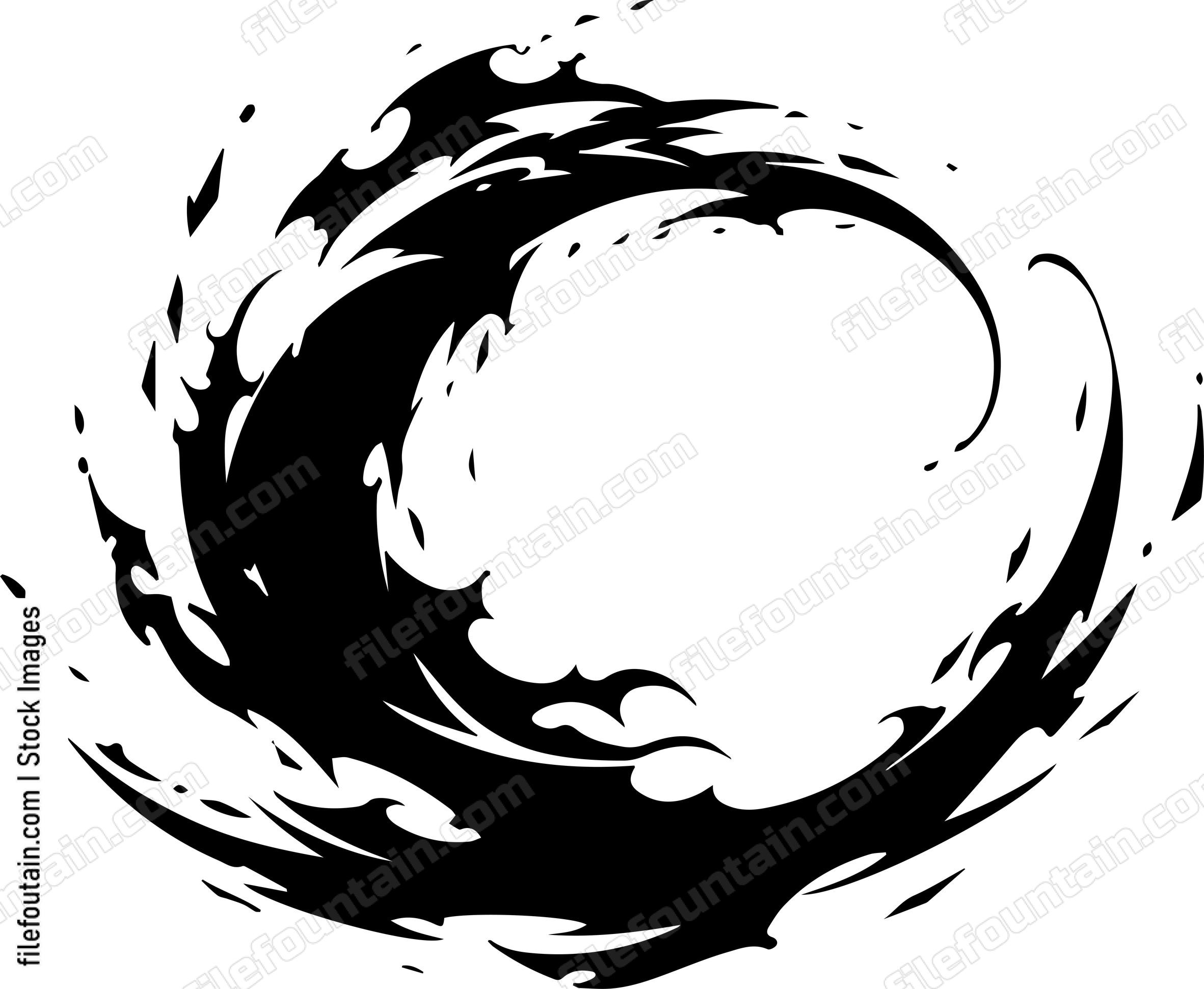 Fiery Swirl Circle