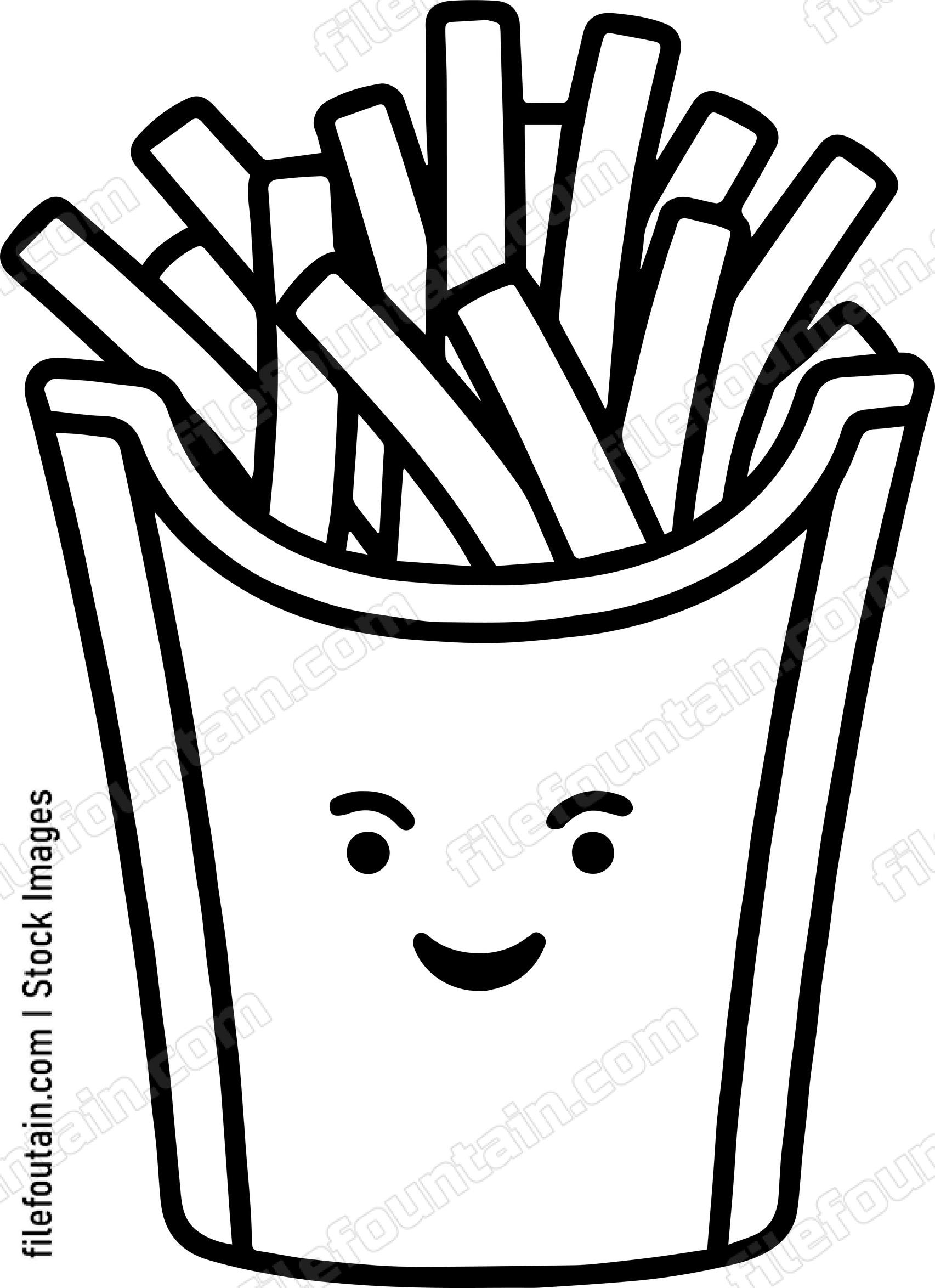 French Fries Mascot
