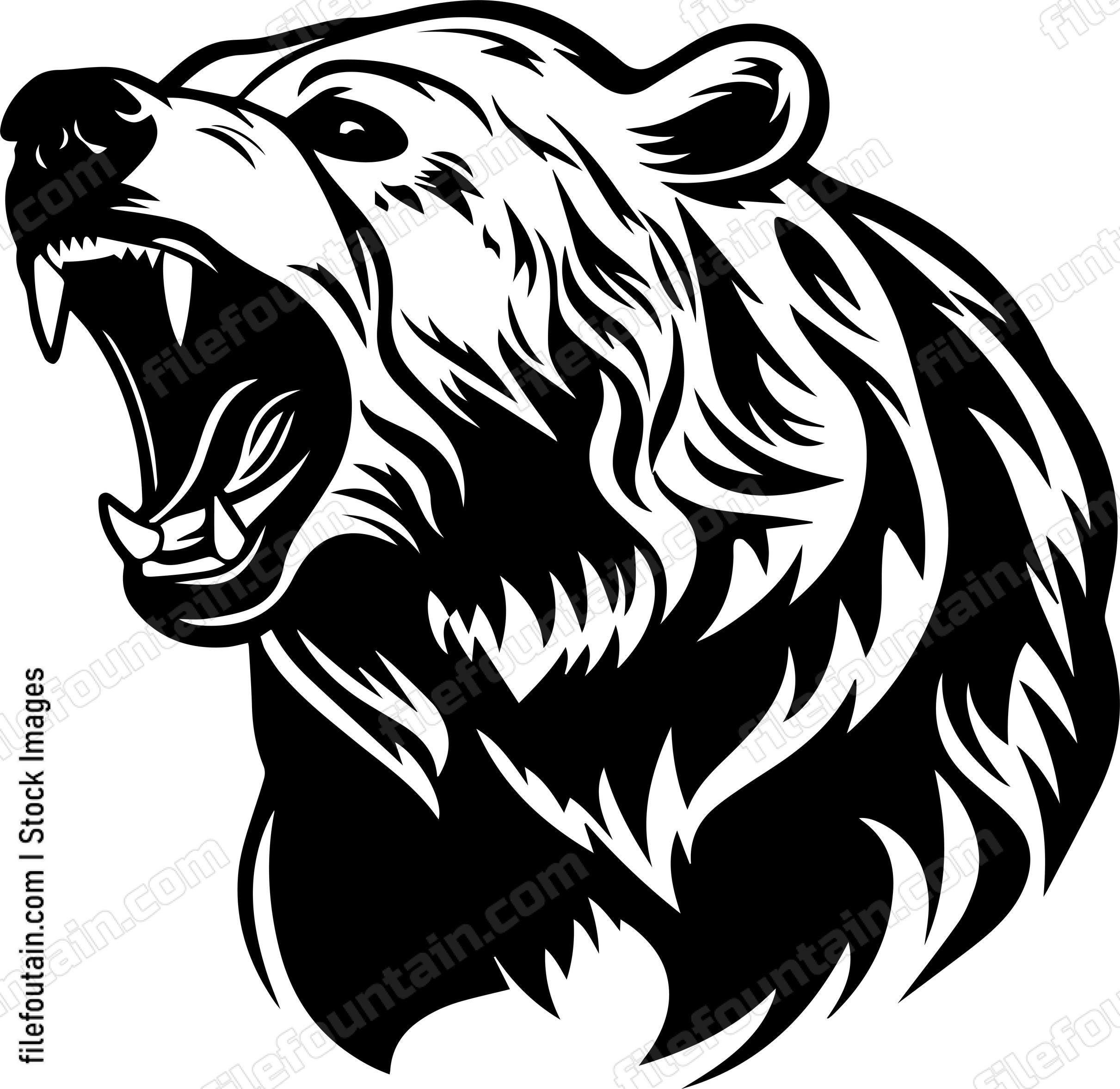 Grizzly Bear Roaring