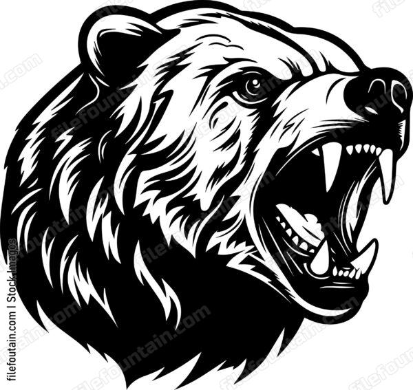 Grizzly Bear Roaring