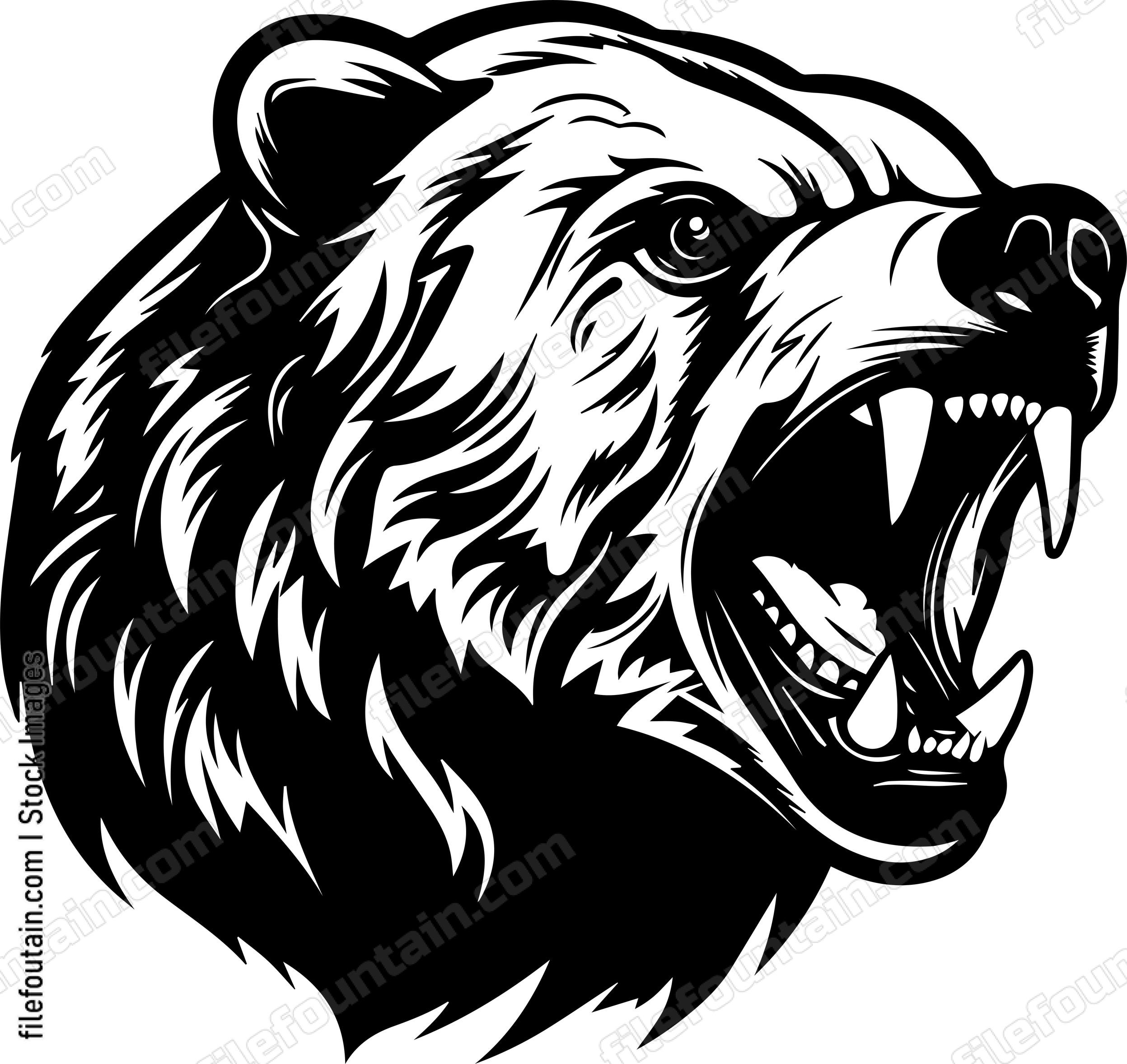 Grizzly Bear Roaring