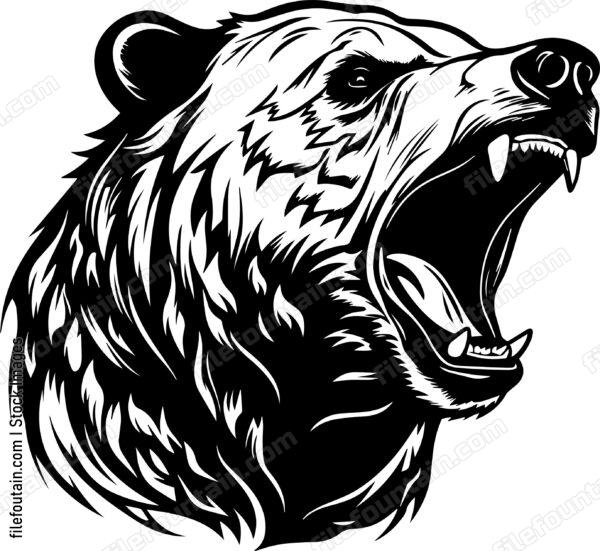 Grizzly Bear Roaring