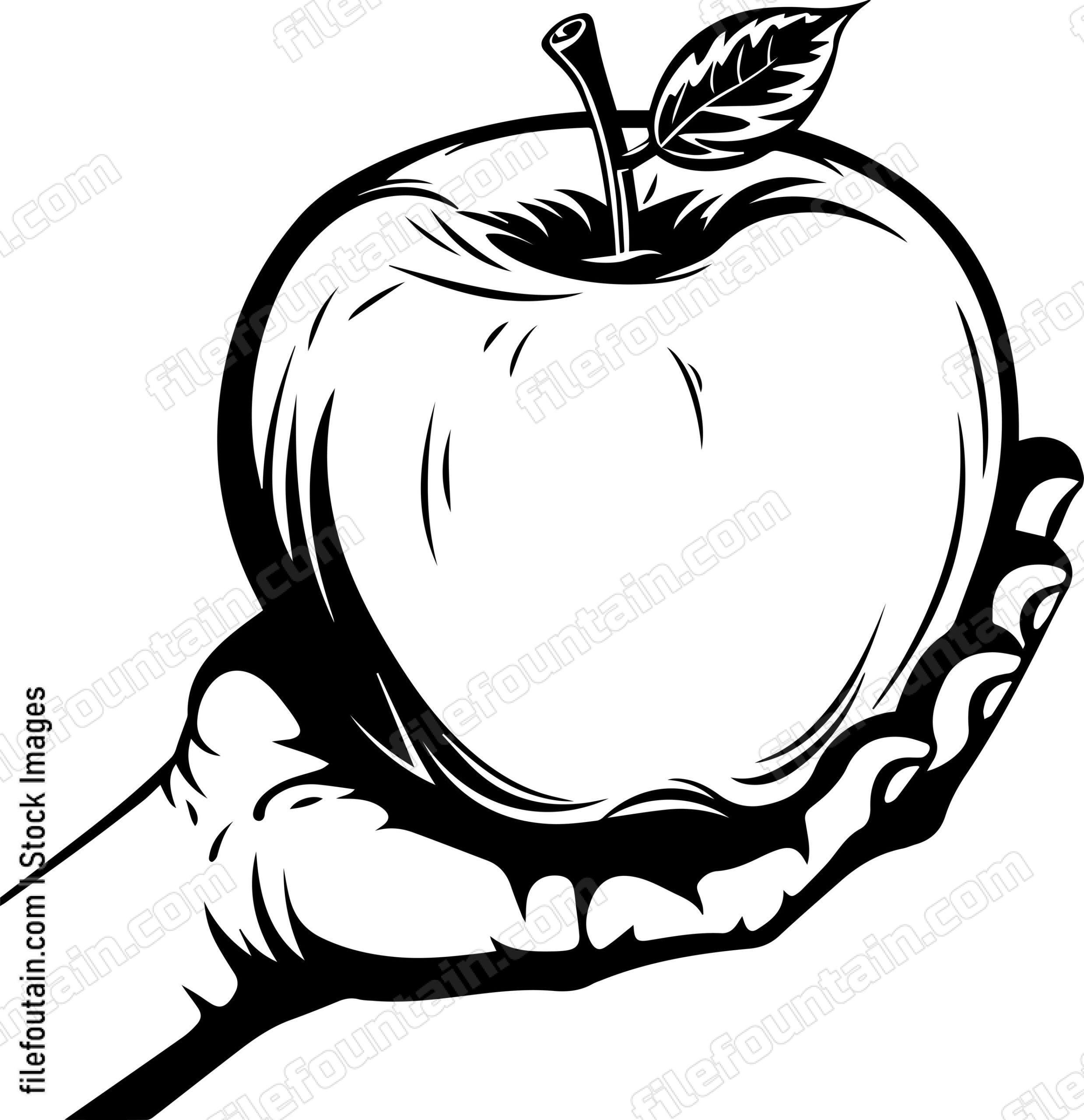 Hand Holding Apple