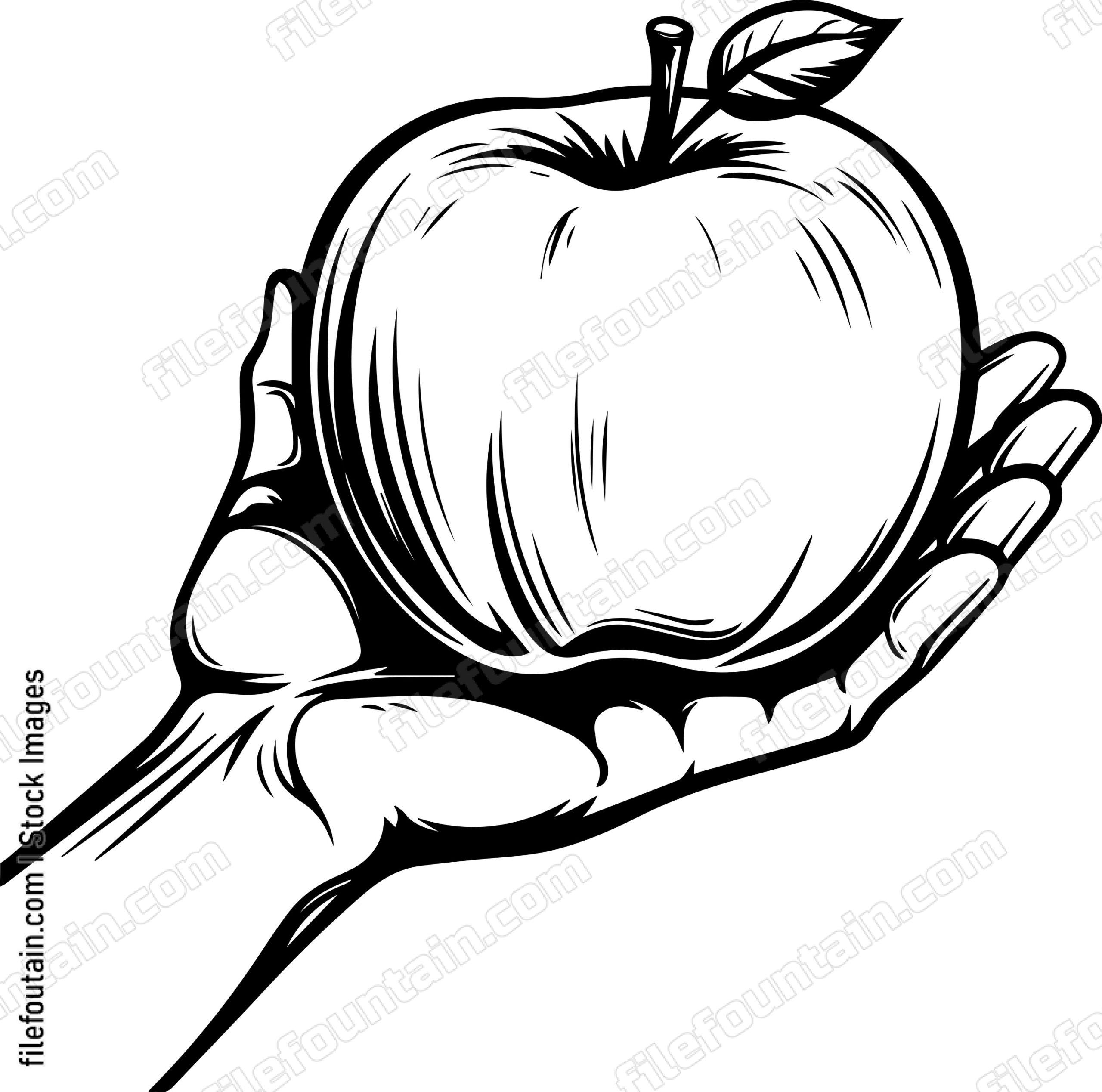 Hand Holding Apple