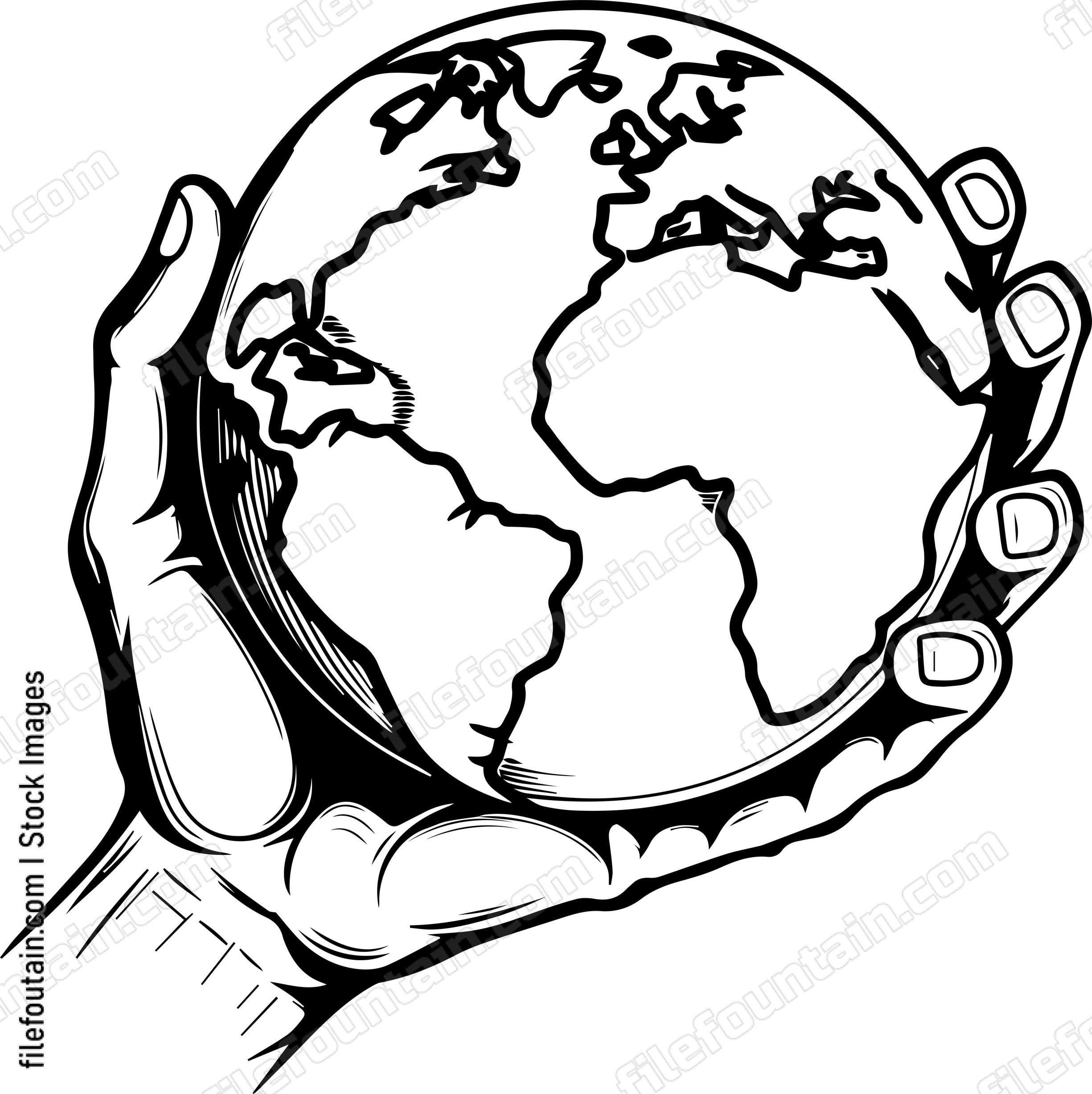 Hand Holding Earth Planet