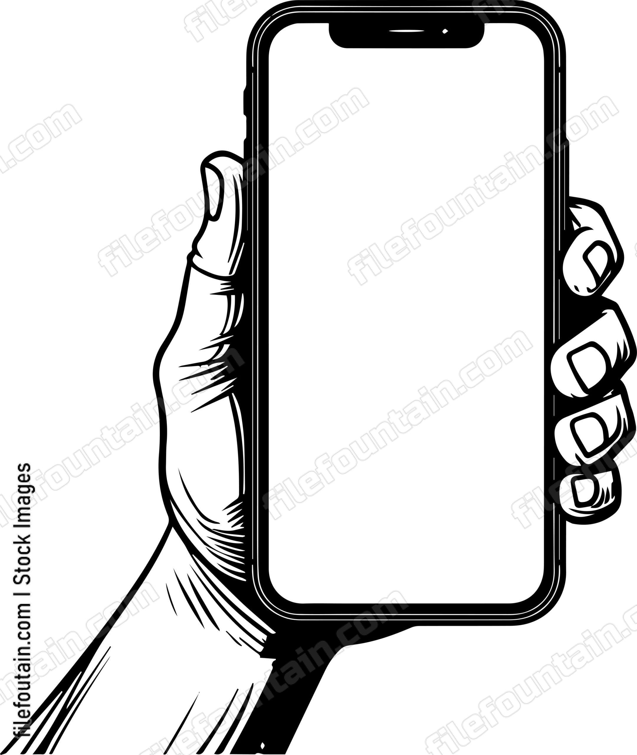 Hand Holding Phone