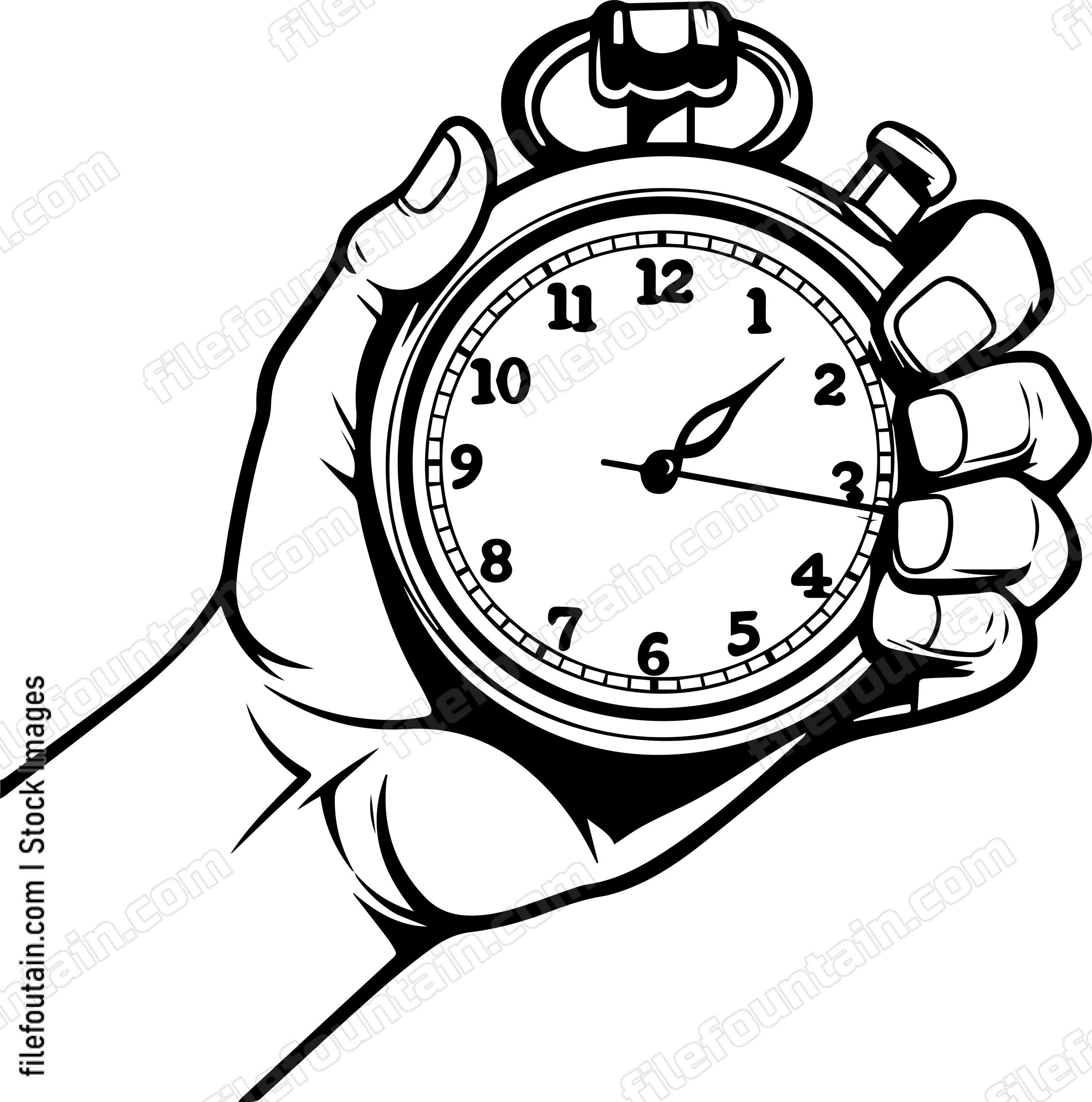 Hand Holding Stopwatch