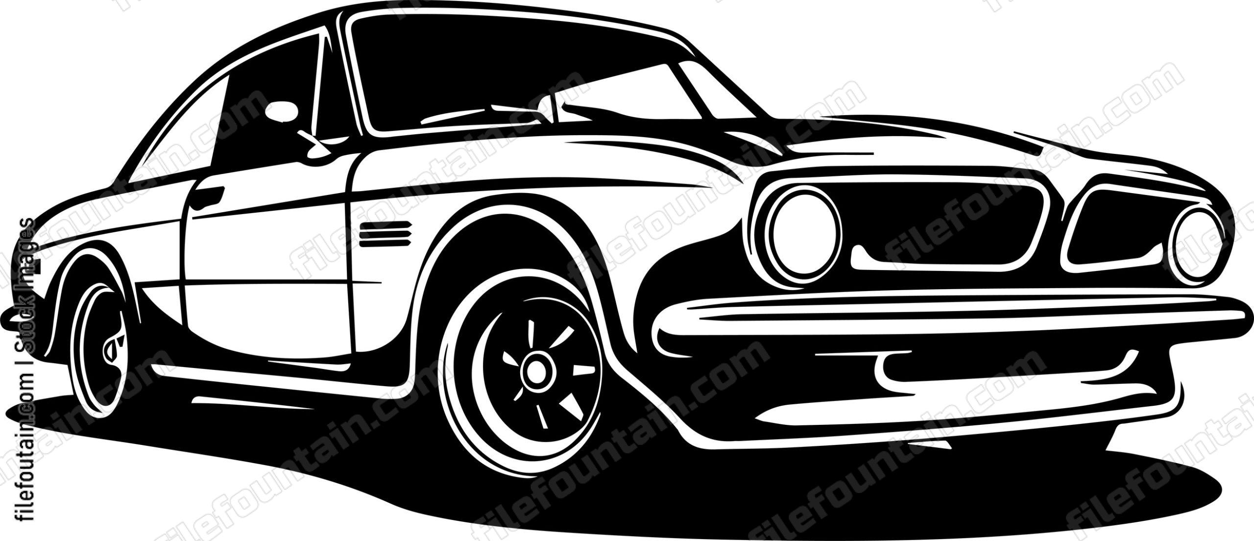High Speed Retro Racing Car