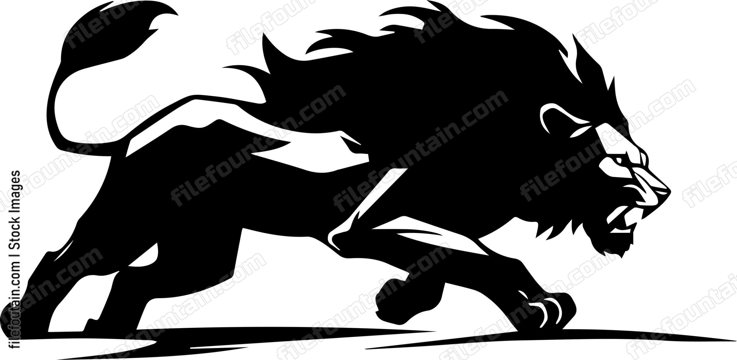 Lion Running