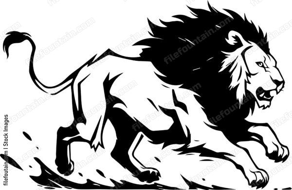 Lion Running