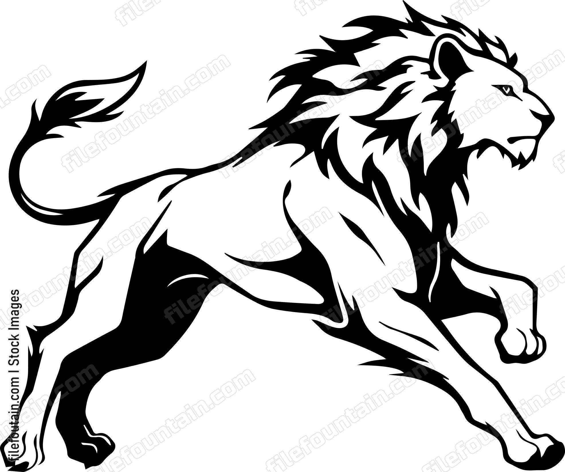 Lion Running