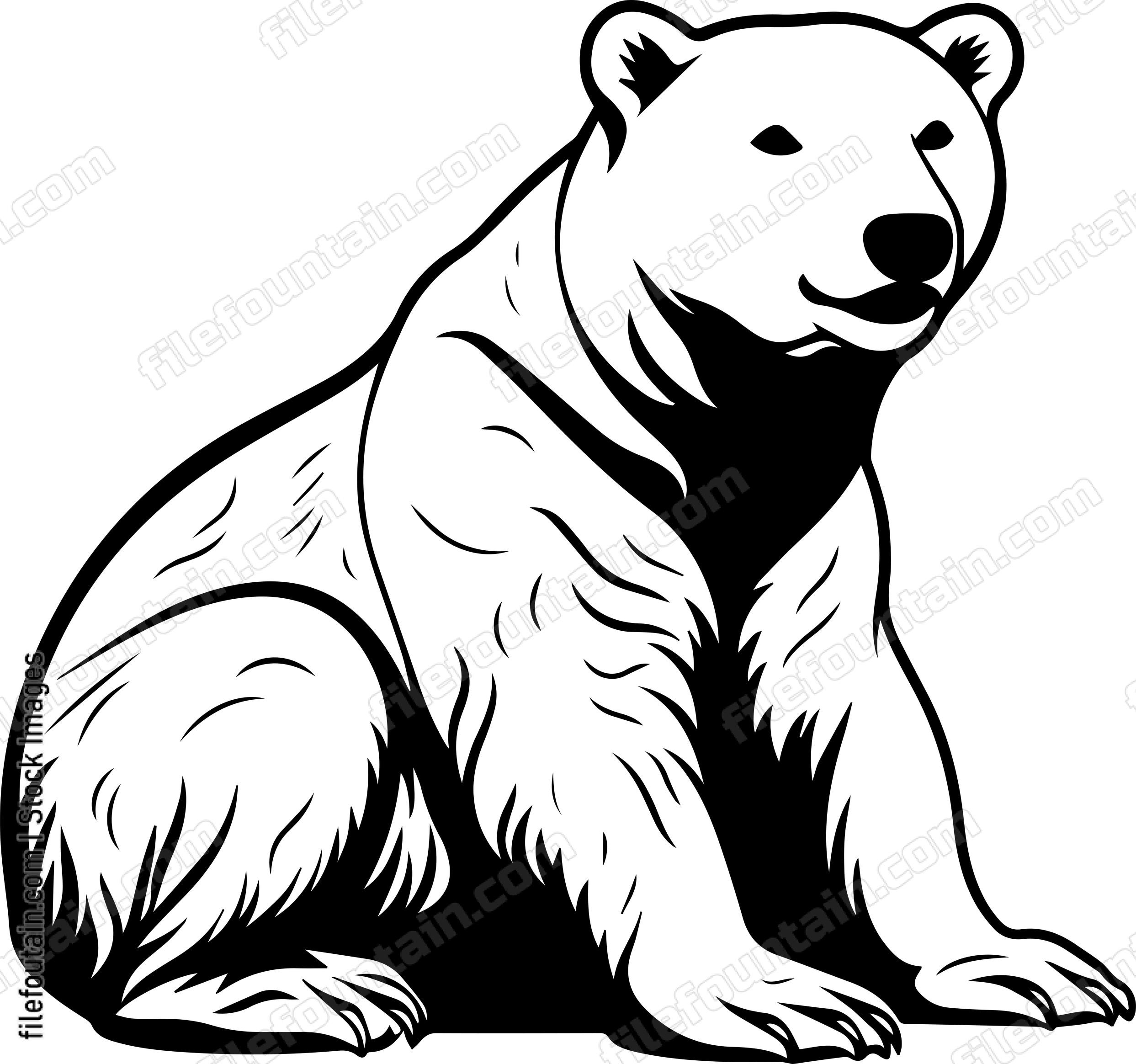 Lying Polar Bear