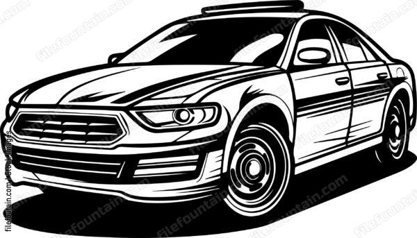 Modern Police Car