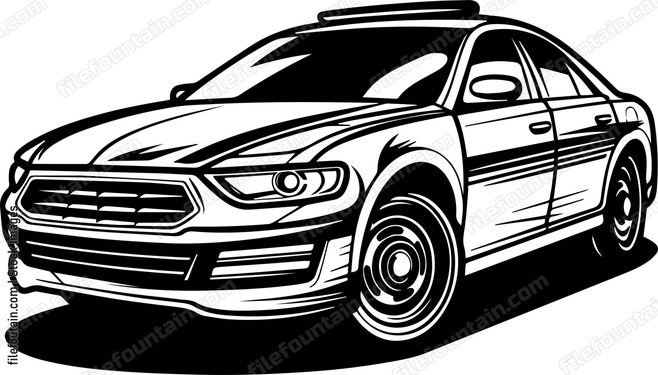 Modern Police Car