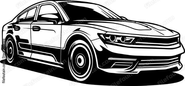 Modern Sedan Car