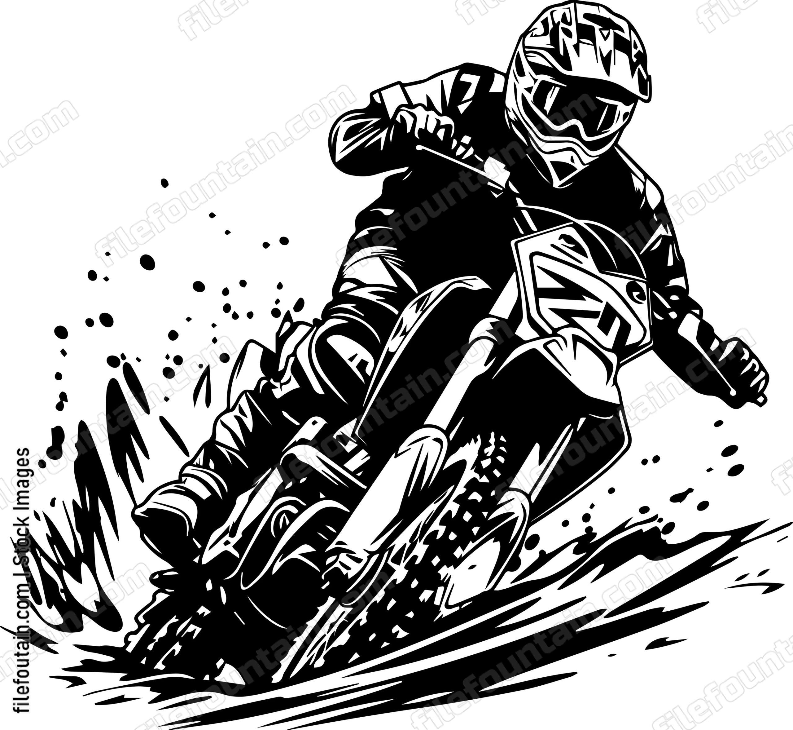 Motorcross Racing Vector Motorcross Logo Vector Design - FileFountain