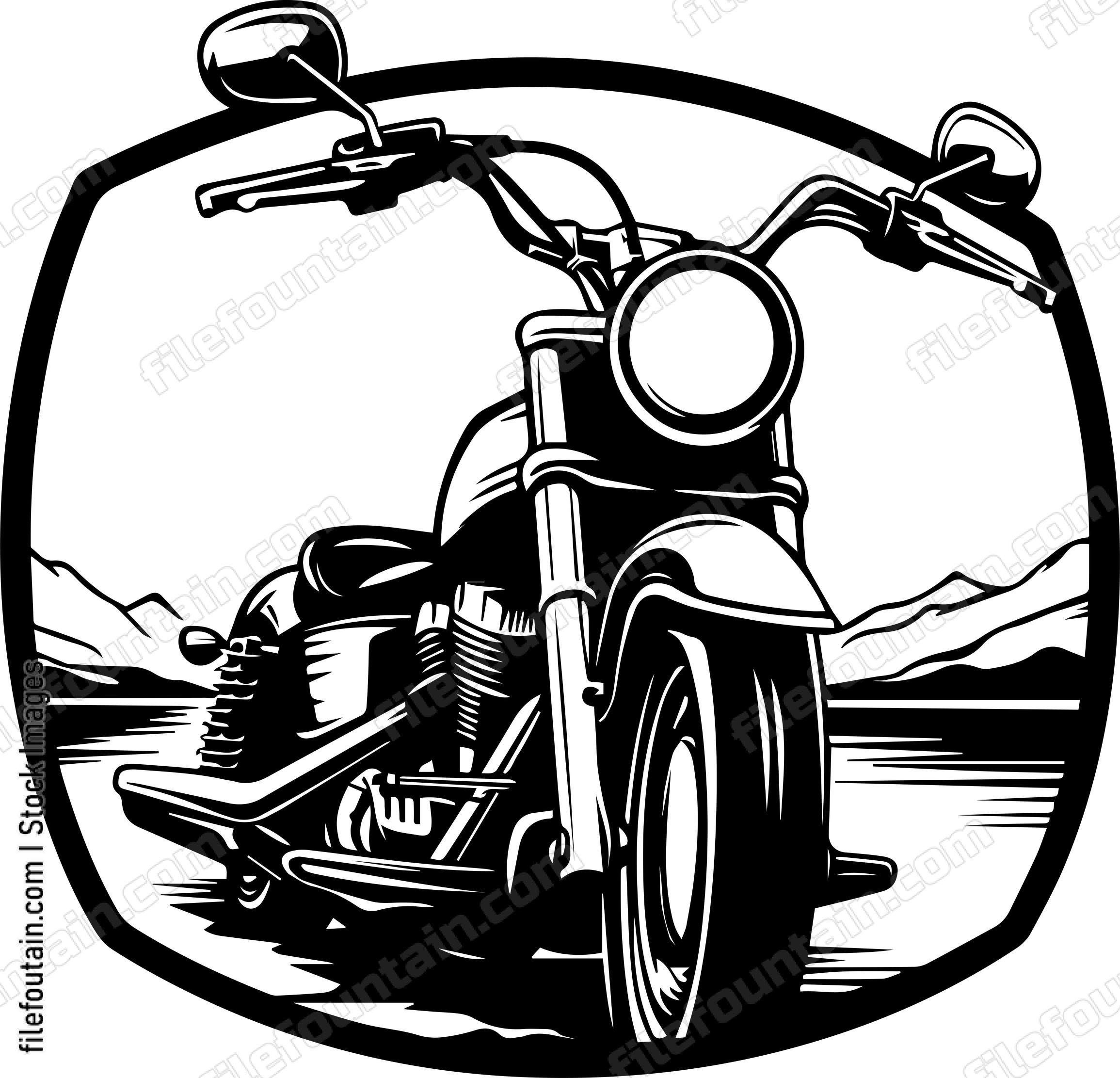 Motorcycle Front view
