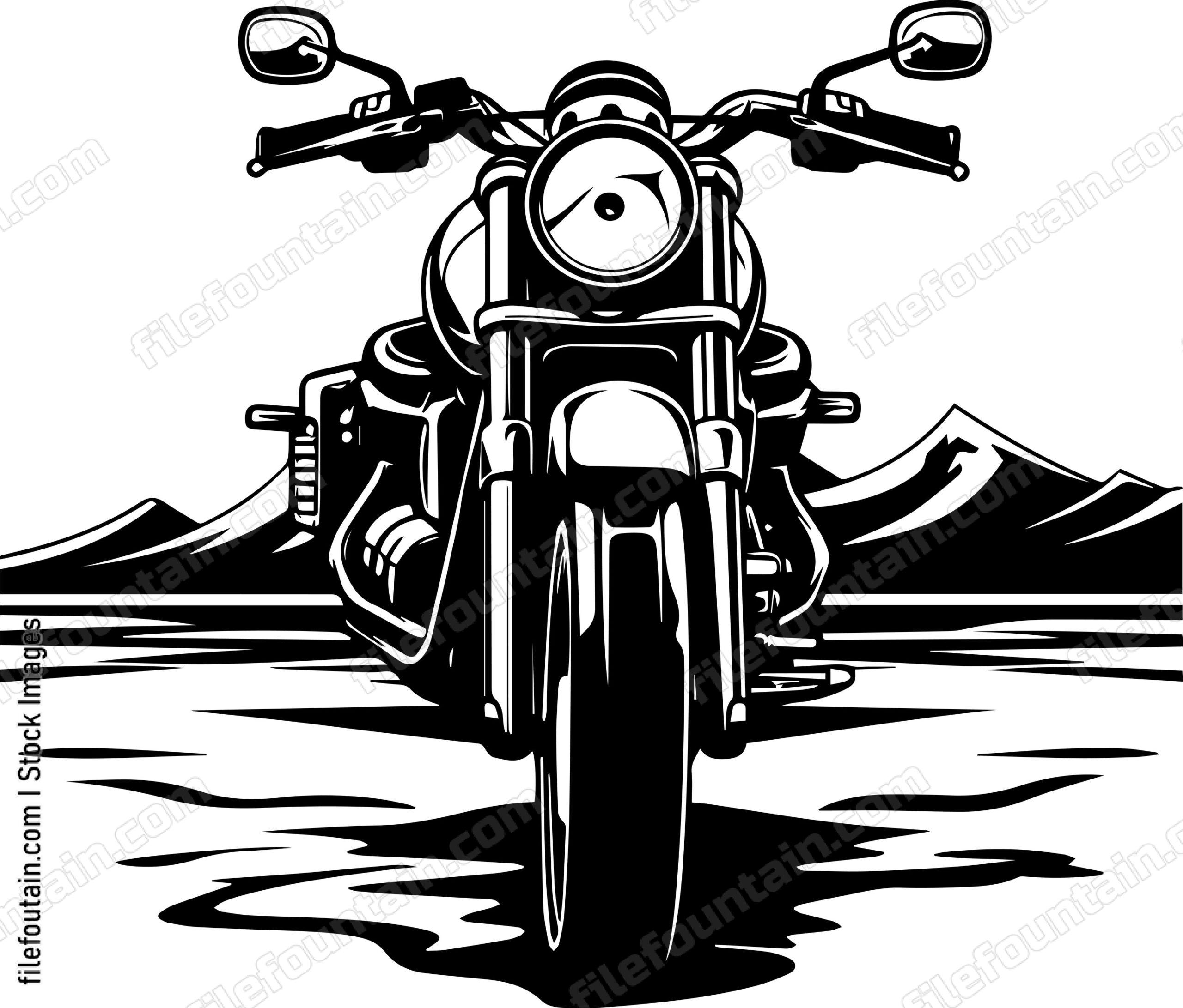 Motorcycle Front view