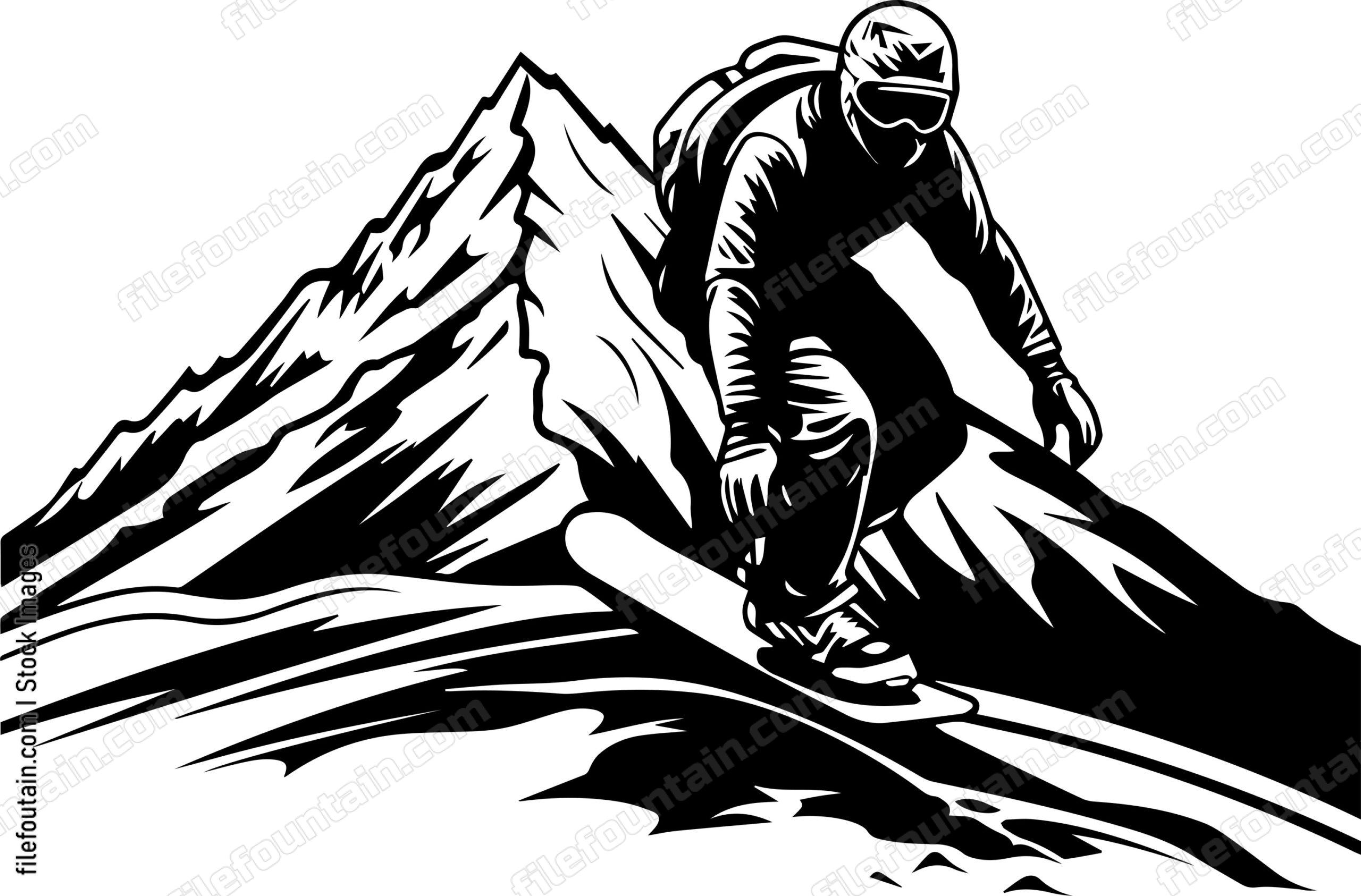Mountain snowboarding