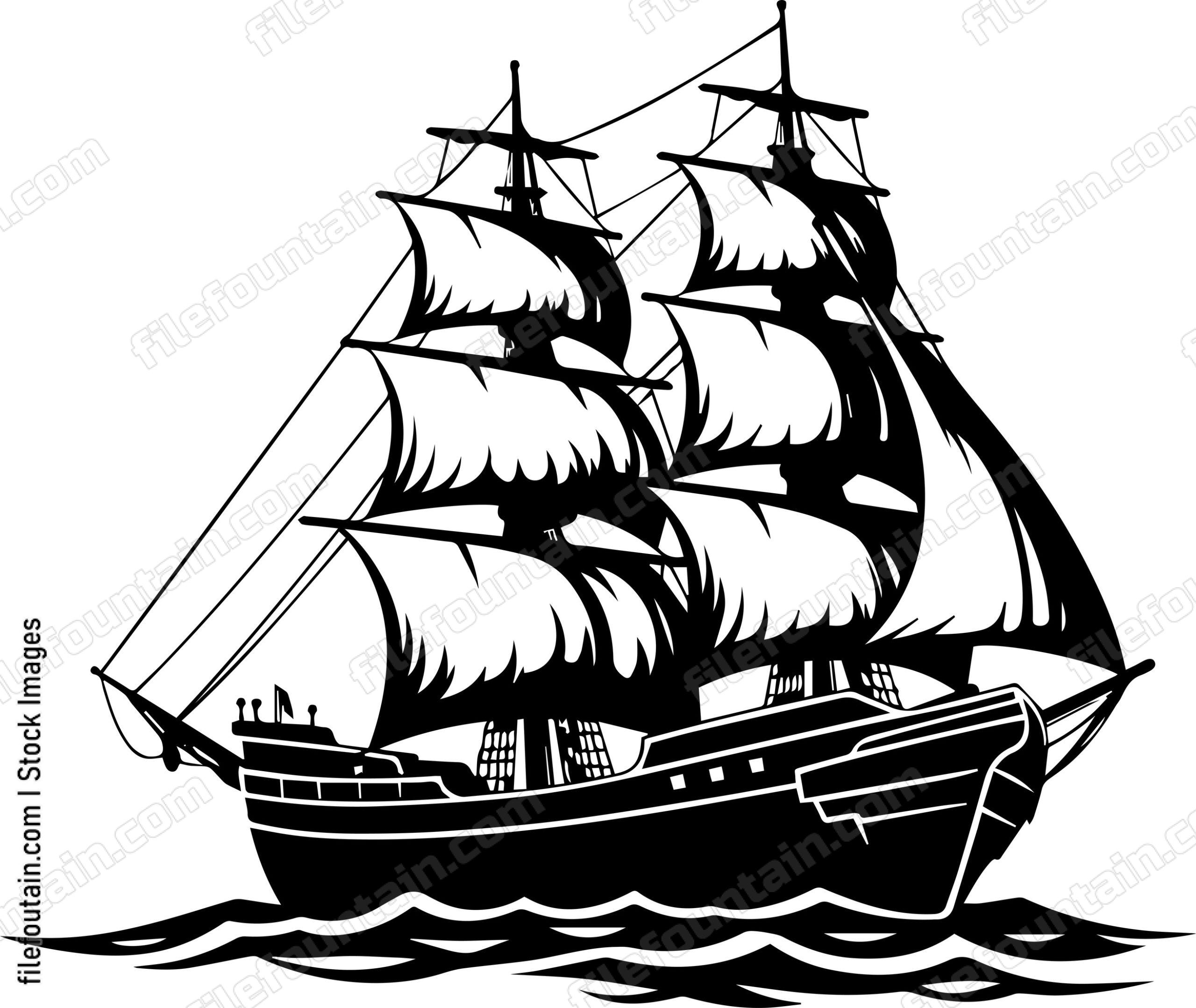 Old Time Pirate Ship