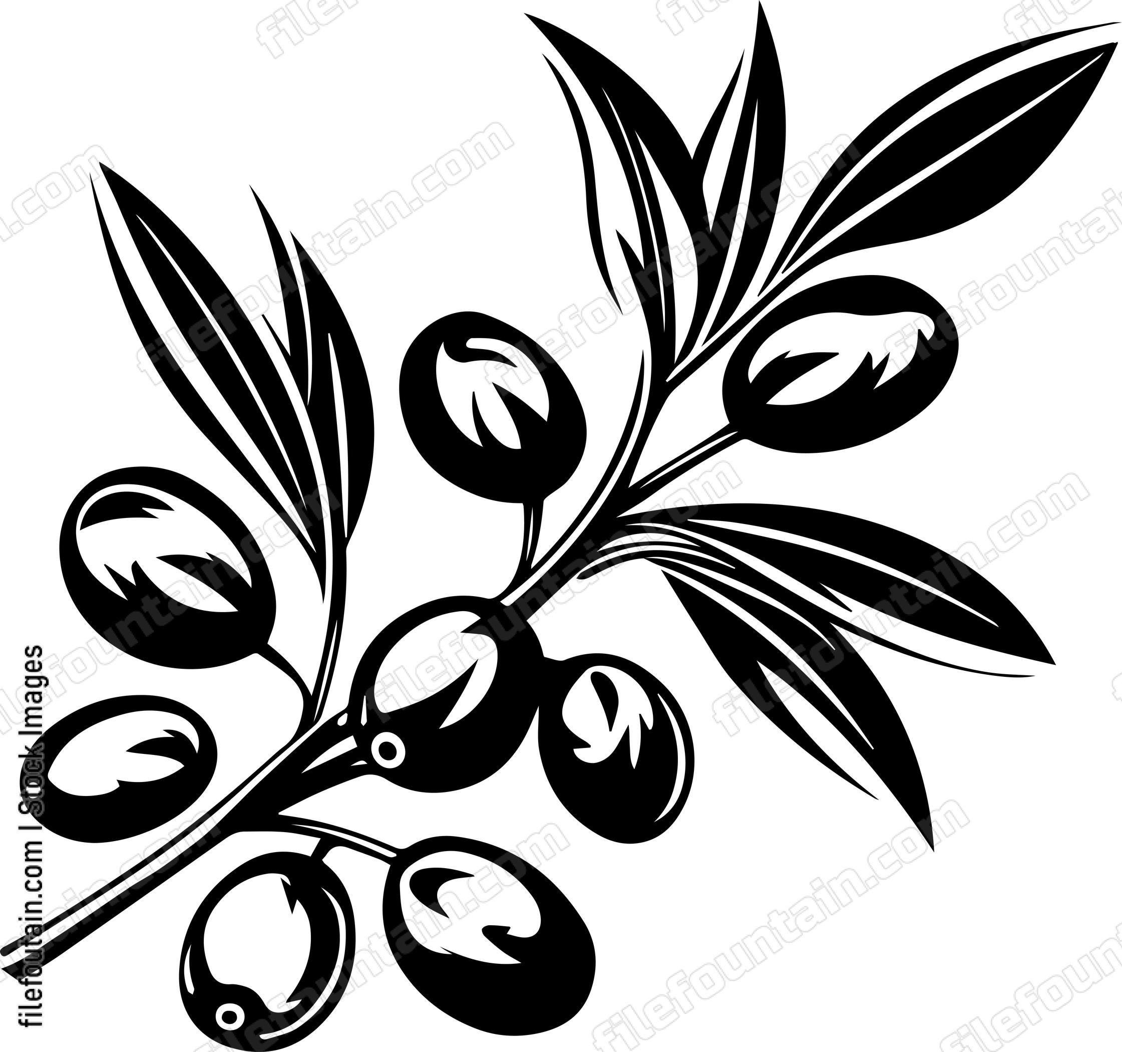 Olives With Leaves