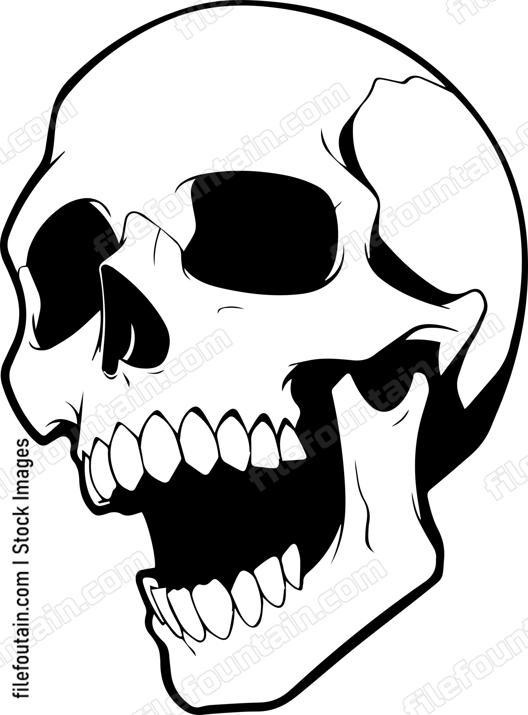 skull laughing