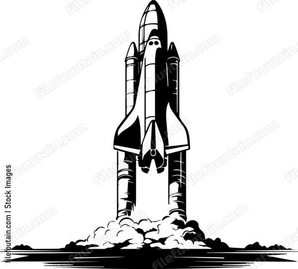 Space Shuttle Rocket Launch